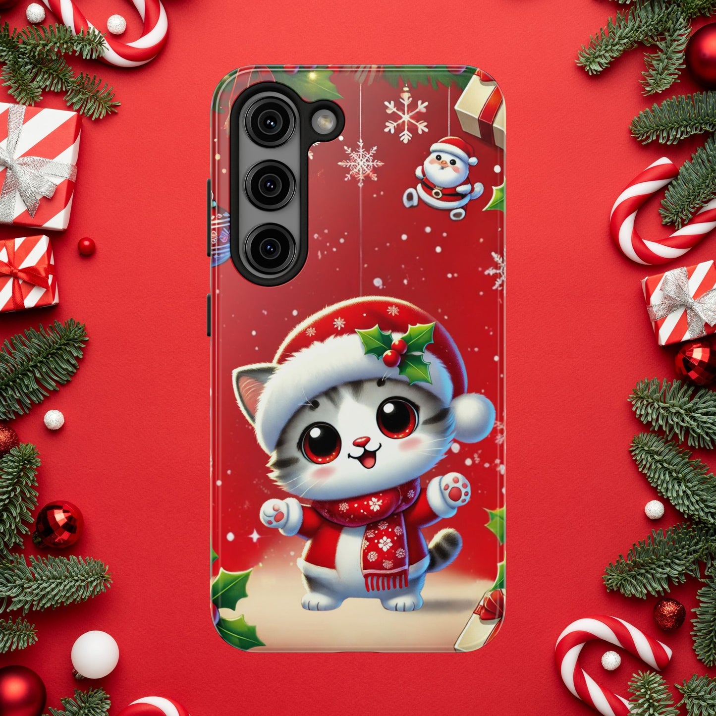 Purrfect Wishes Wireless Charging Support Tough Case