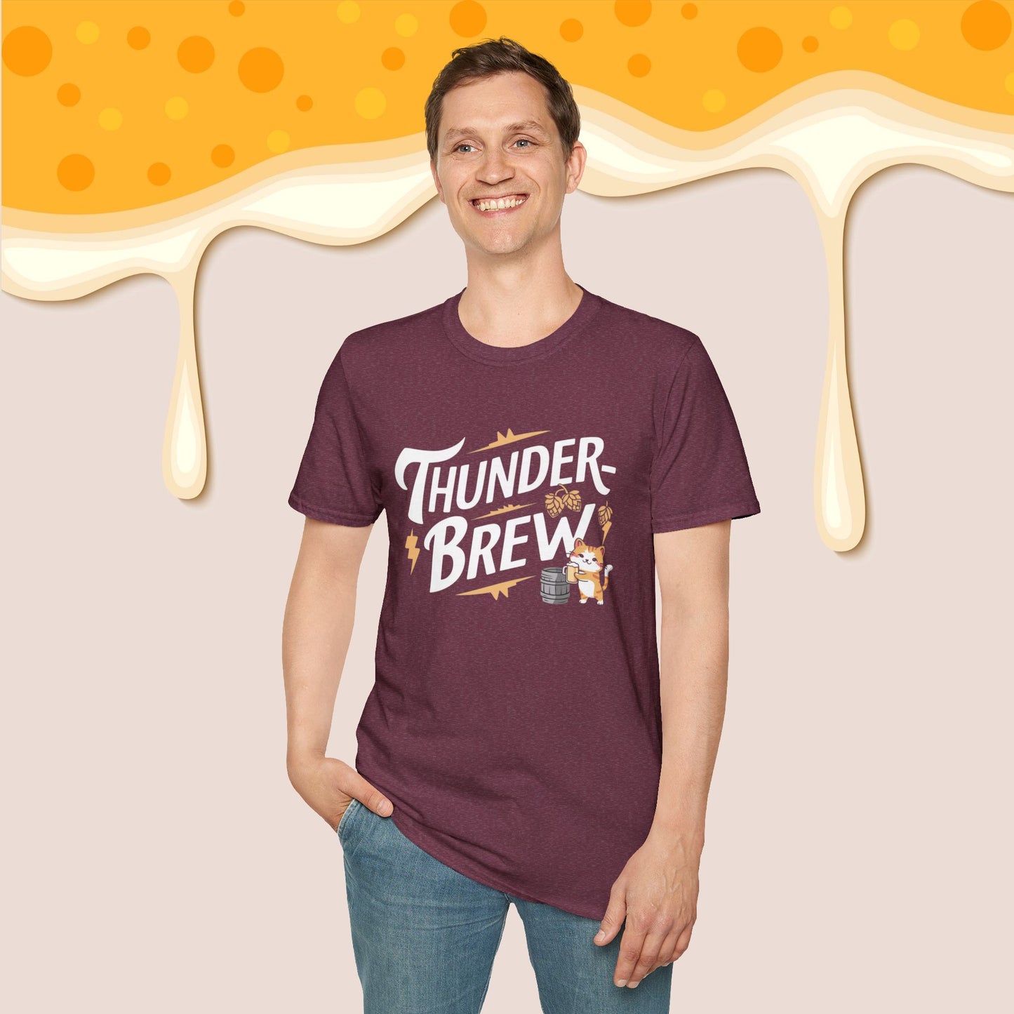 Thunder Brew Cotton Men Tshirt