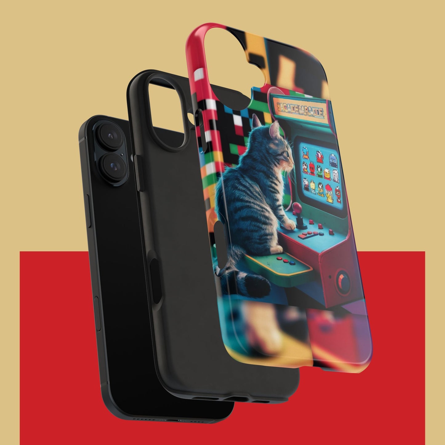 Meowstalgia Wireless Charging Support Tough Case.