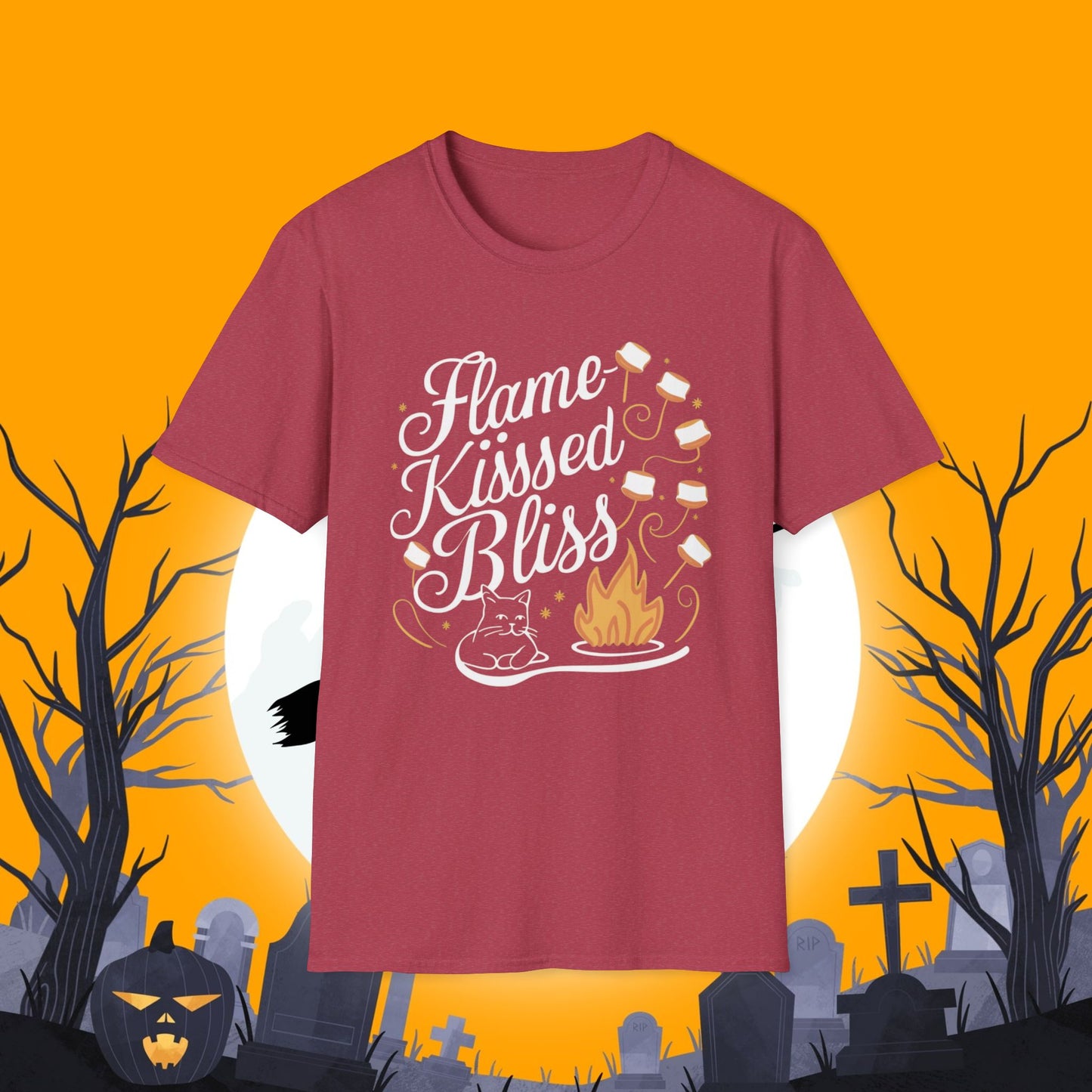 Flame Kiss Bliss Cotton Tee