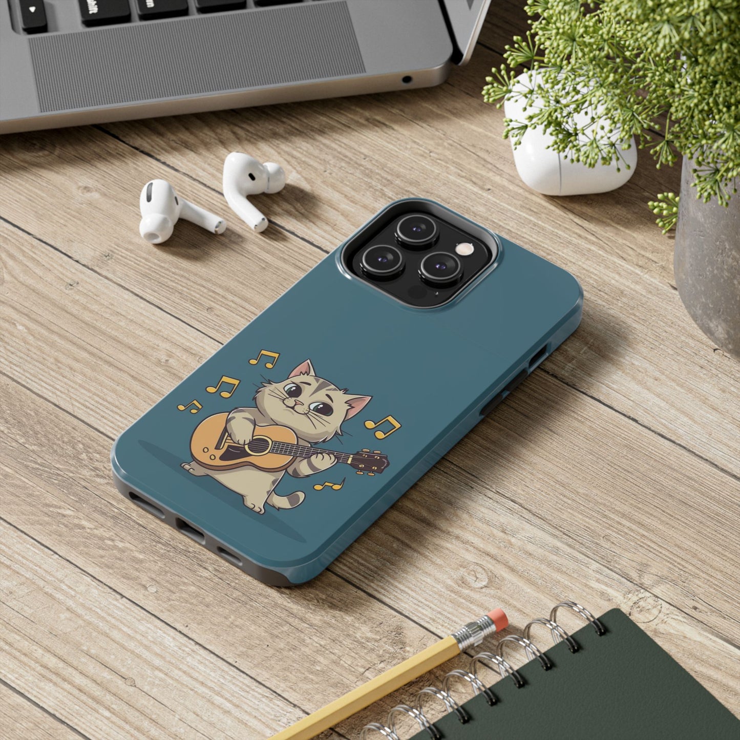Tuneful Treasures Wireless Charging Support Tough Case.