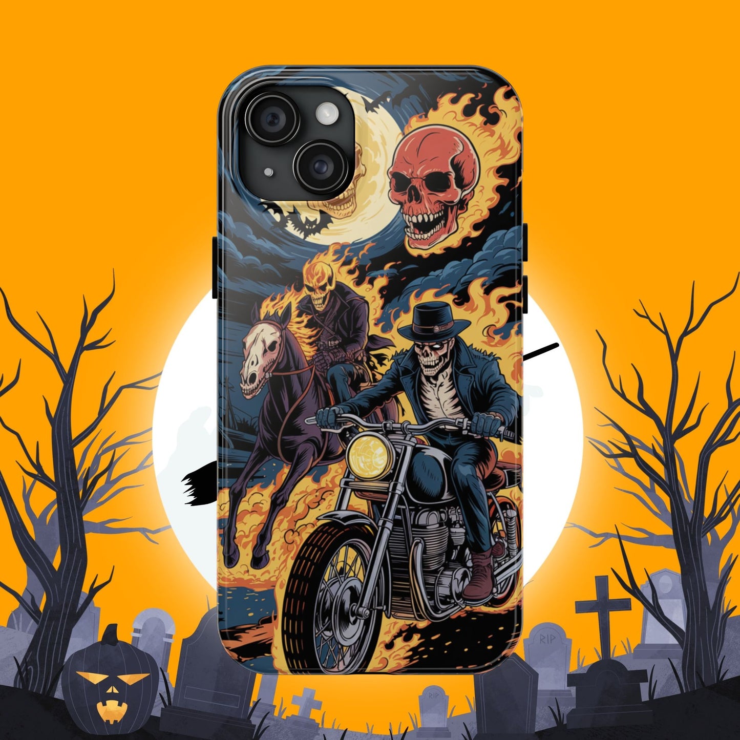 Ghost Rider Wireless Charging Support Tough Case