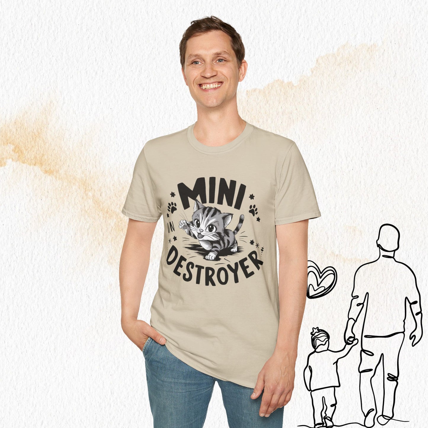 Mini Destroyer Cotton Men T-Shirt