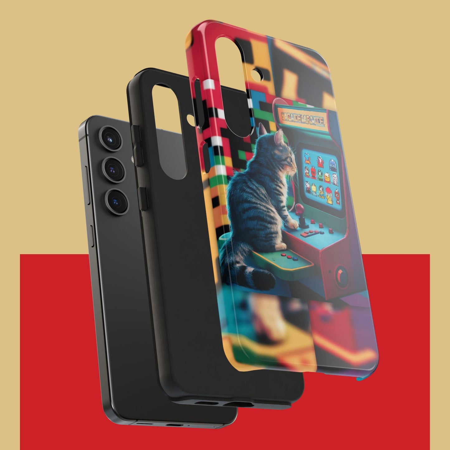 Meowstalgia Wireless Charging Support Tough Case.
