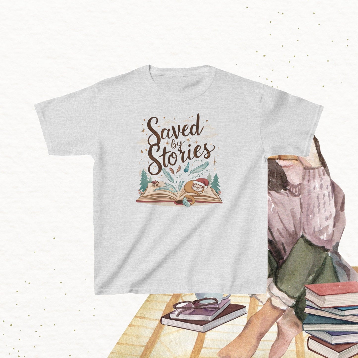 Tiny Reader kid Heavy Cotton Tshirt