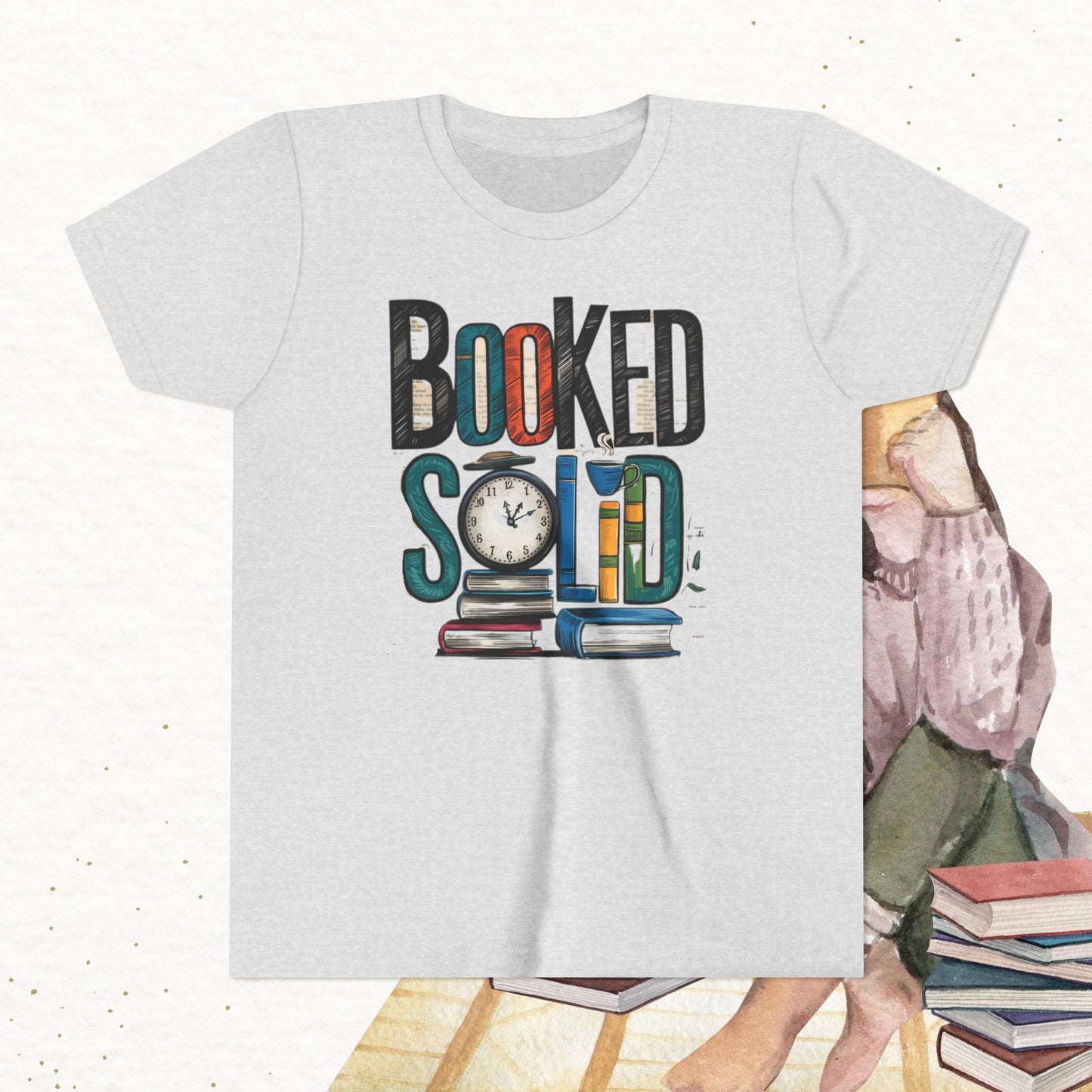 Booked Solid Youth Heavy Cotton T-Shirt
