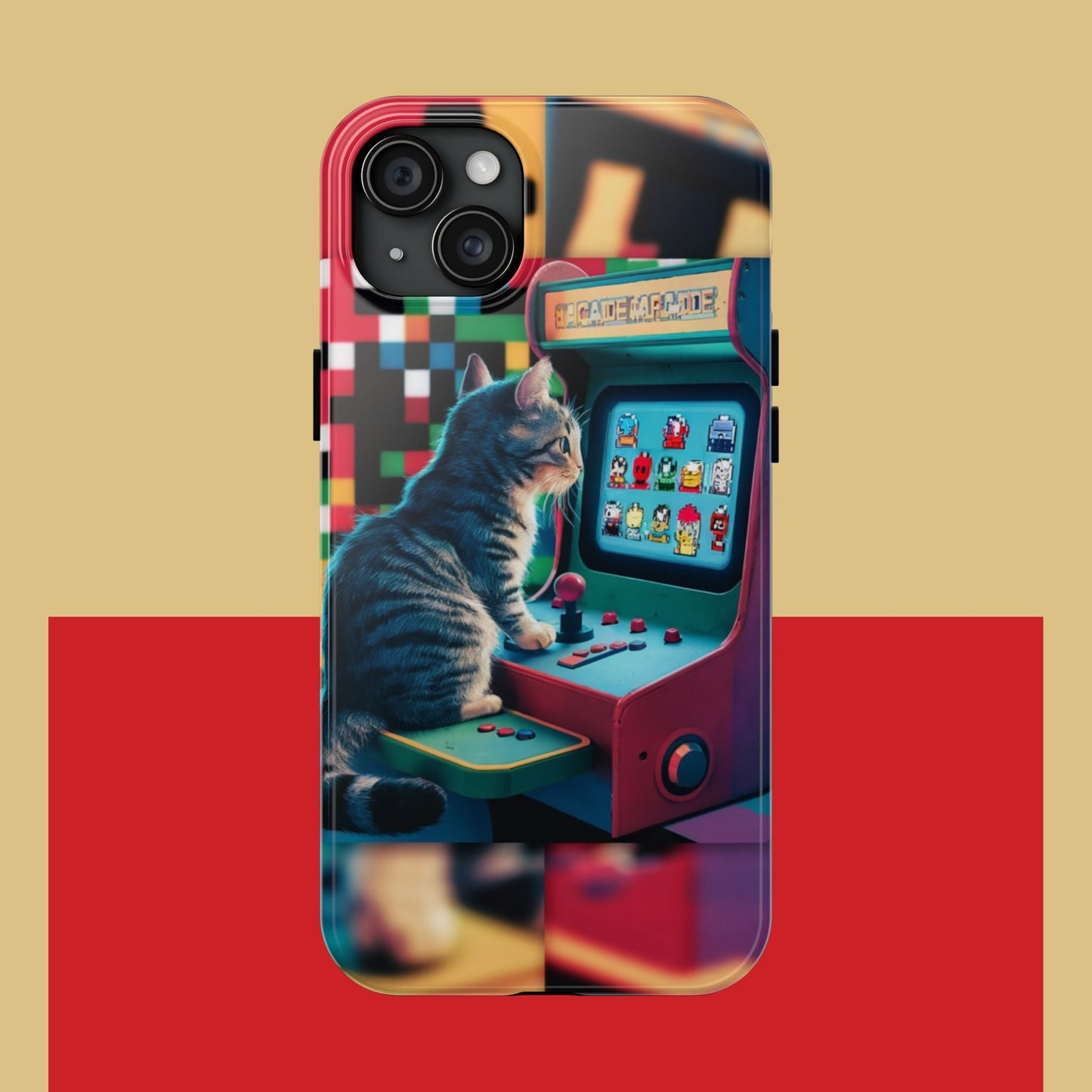 Meowstalgia Wireless Charging Support Tough Case.