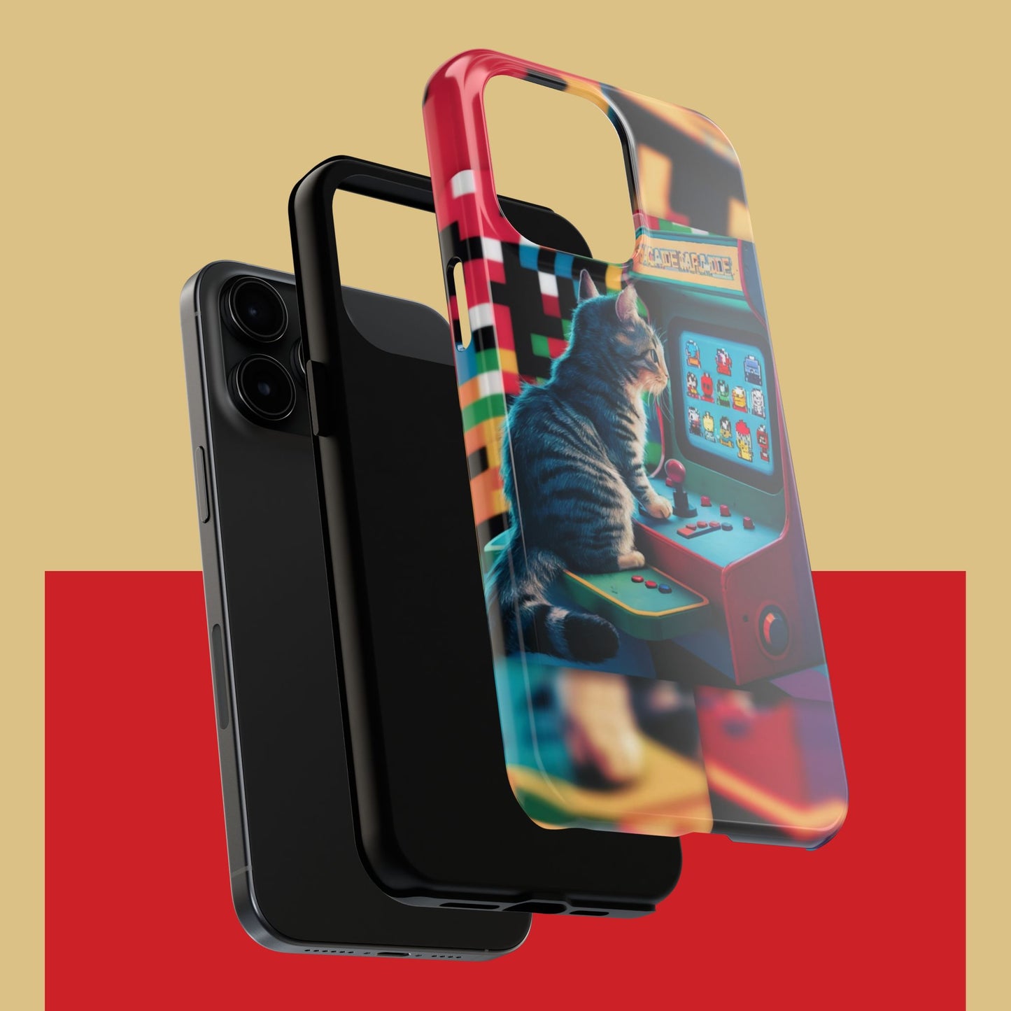 Meowstalgia Wireless Charging Support Tough Case.