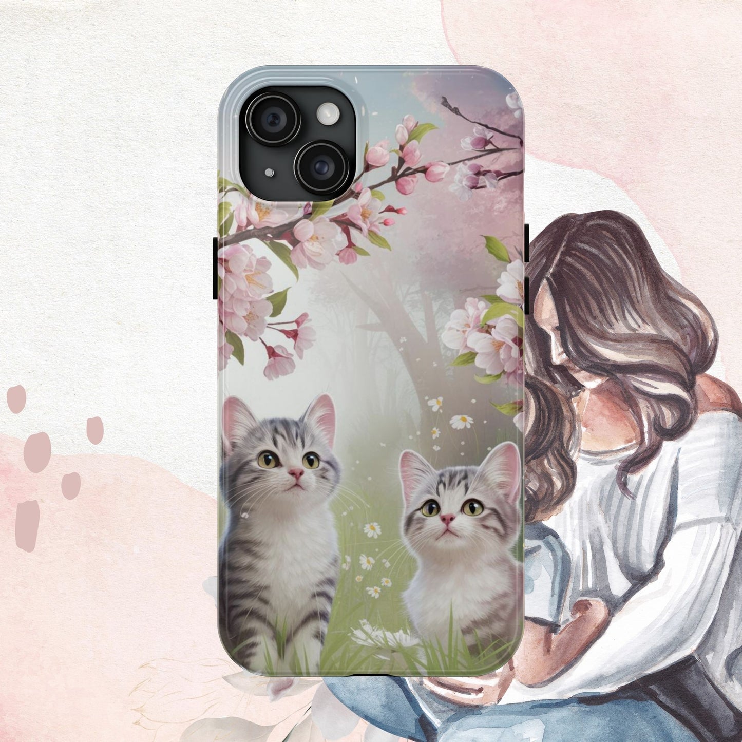 Lavender Lullaby Wireless Charging Support Tough Case