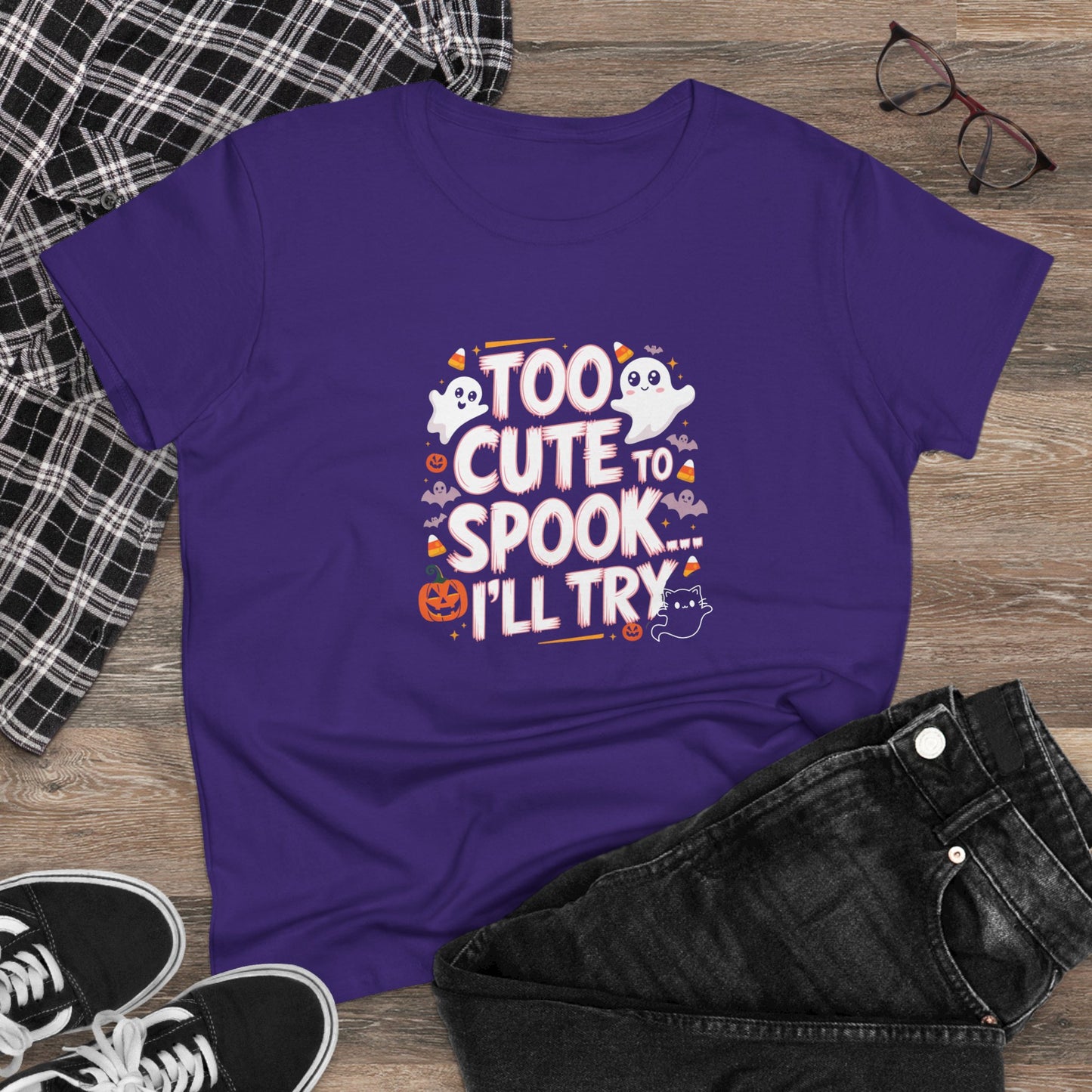 Spooky Delights Women Cotton Tshirt