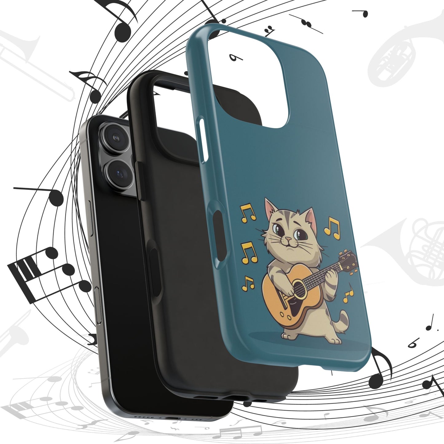 Tuneful Treasures Wireless Charging Support Tough Case.