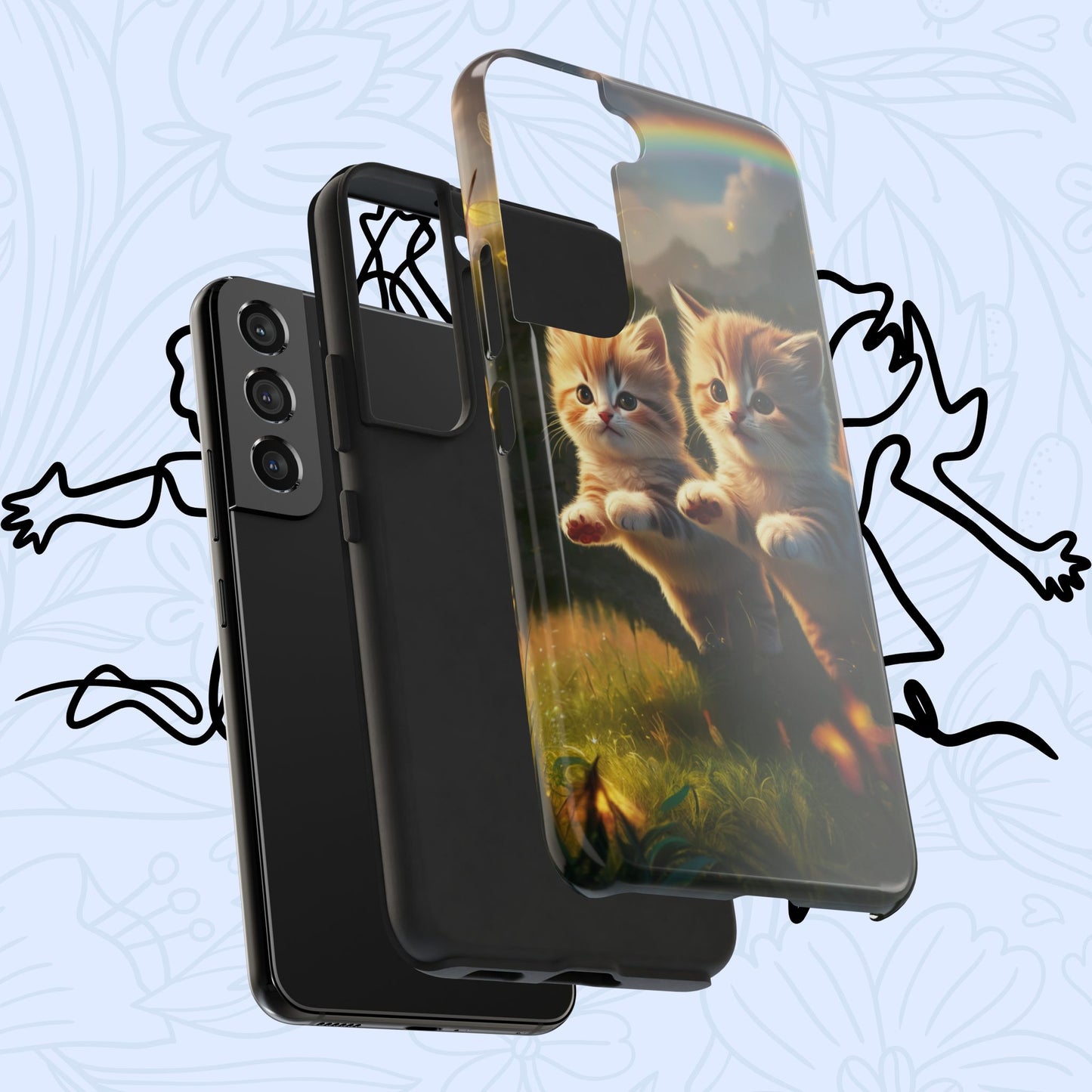 Bestie Buddies Wireless Charging Support Tough Case