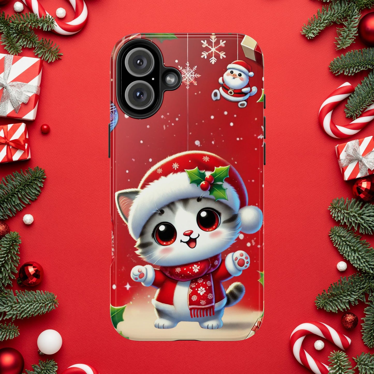 Purrfect Wishes Wireless Charging Support Tough Case