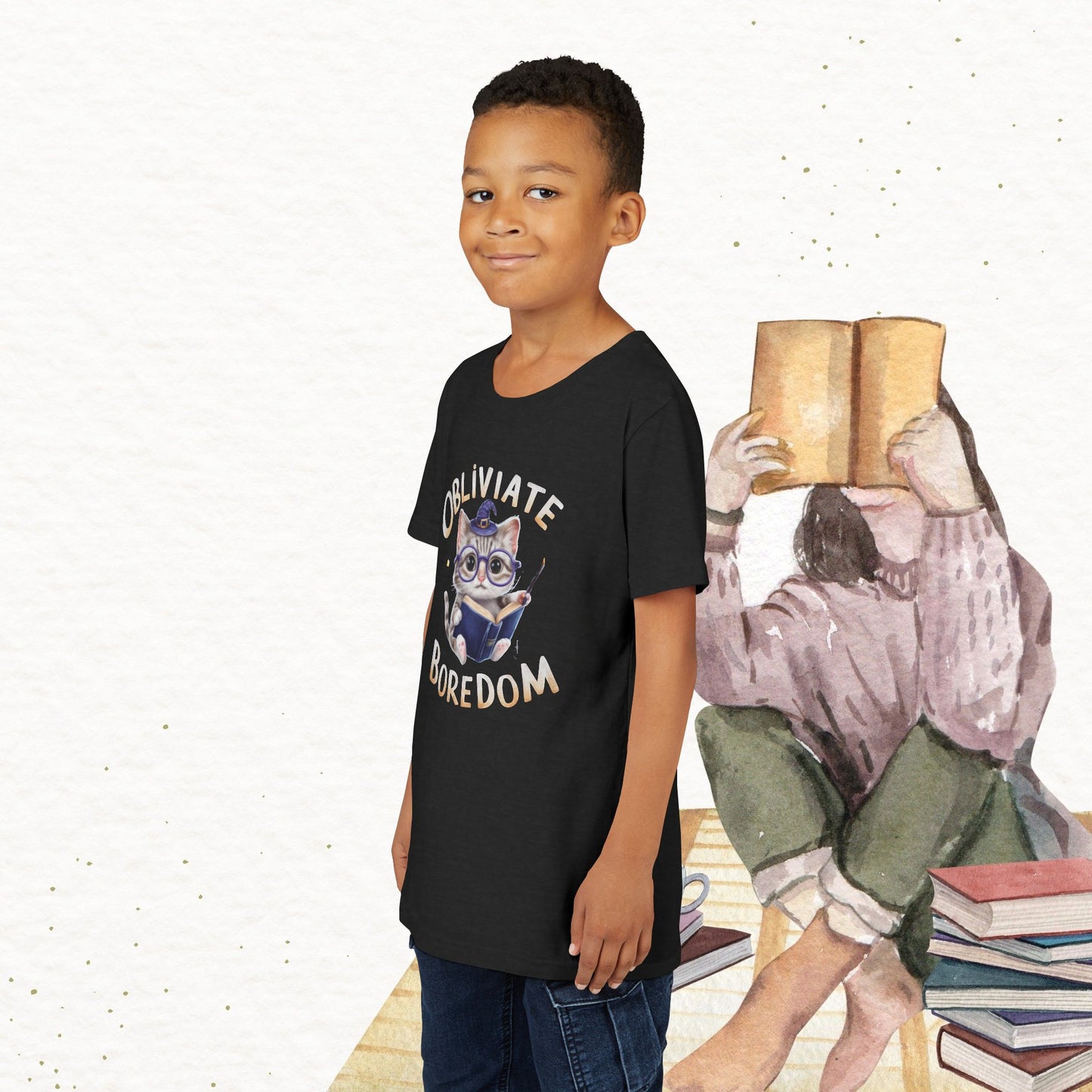 Obliviate Boredom Youth Heavy Cotton T-Shirt