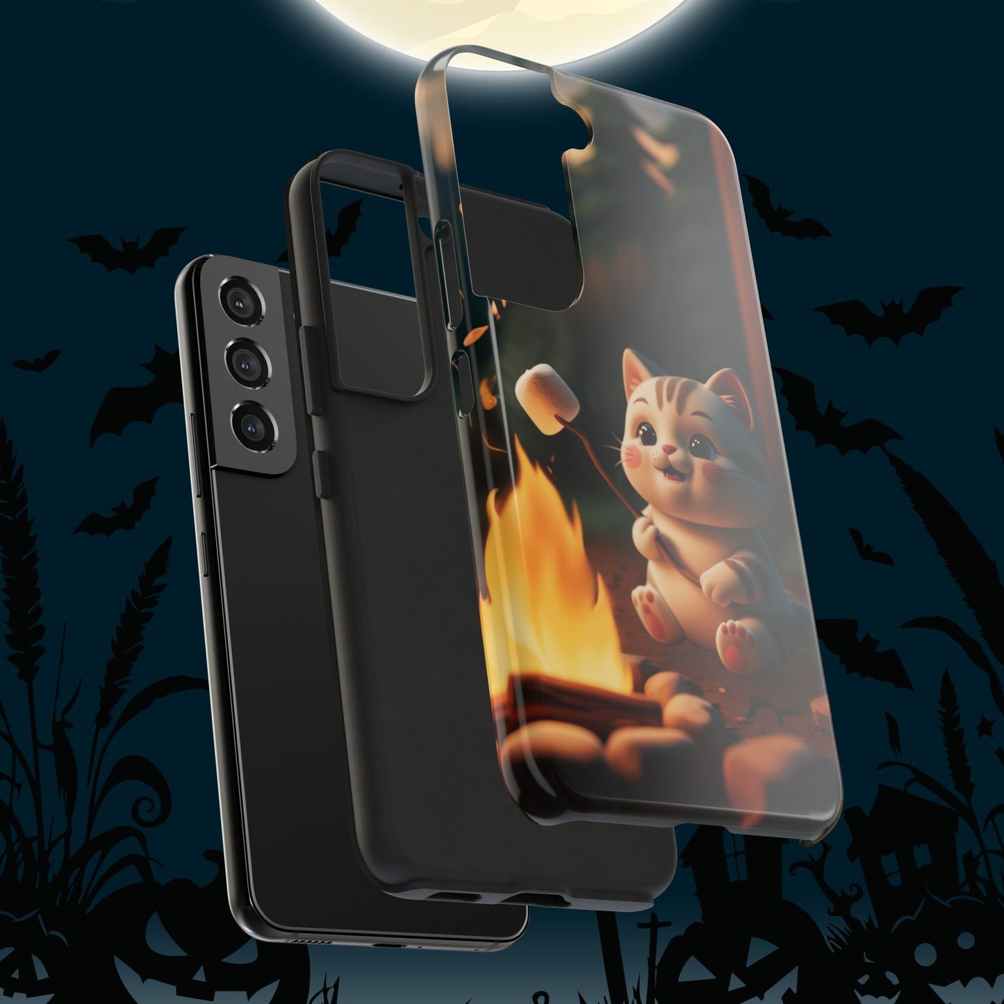 Meowstic Grip Wireless Charging Support Tough Case.