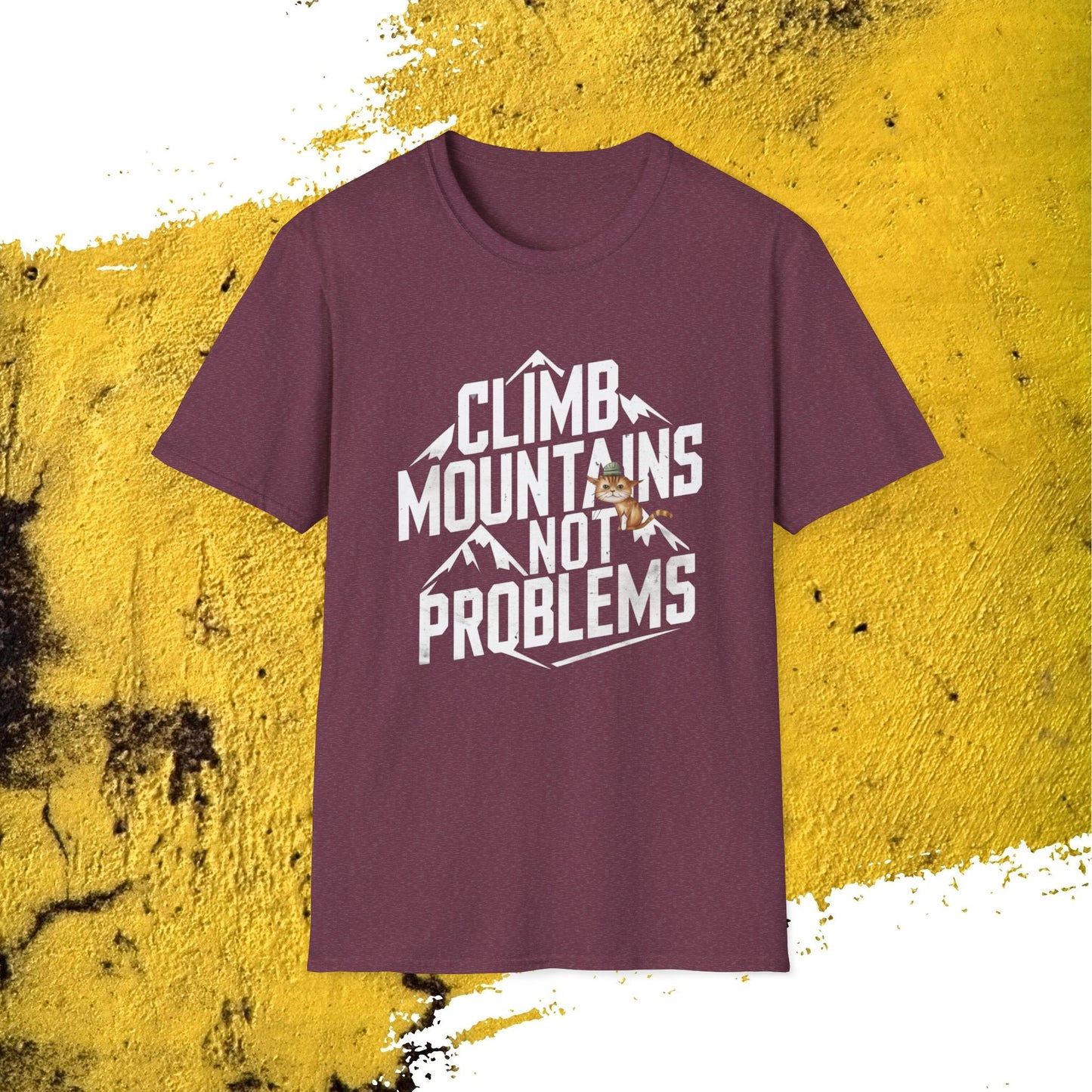 Climb Mountain Cotton Men T-Shirt