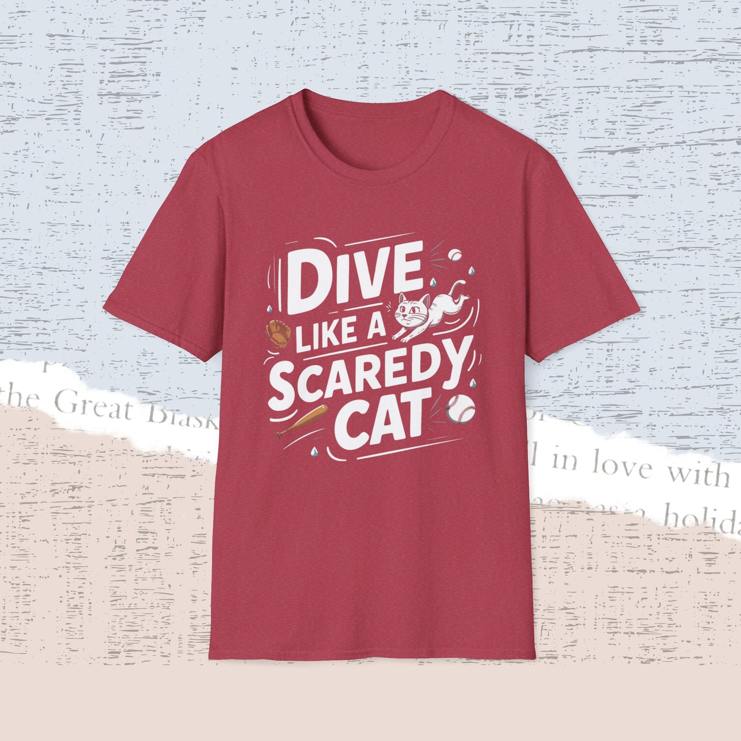 Dive Like Scaredy Cat Cotton Men Tee