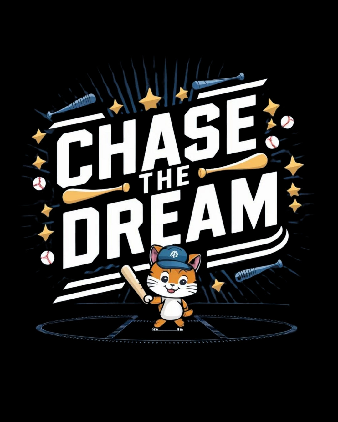 Chase The Dream Baseball Cotton Tee