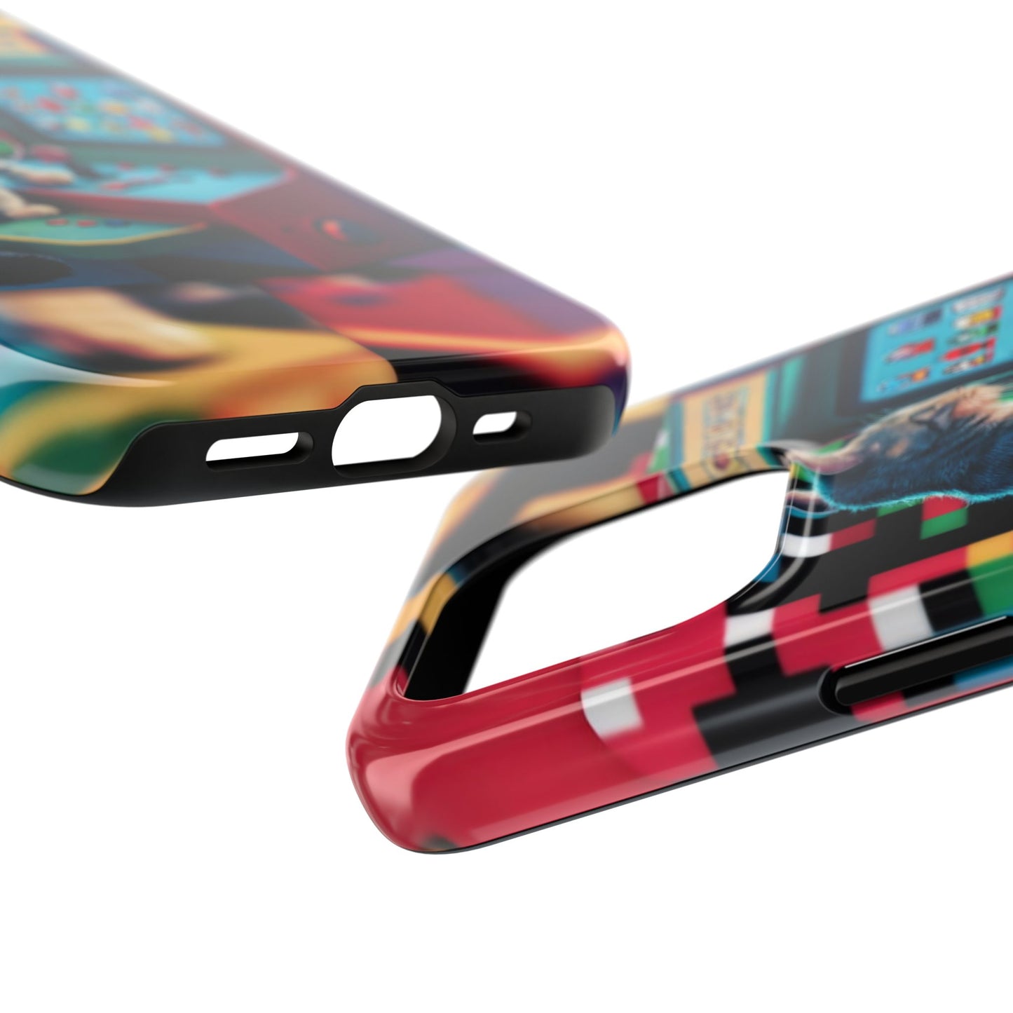Meowstalgia Wireless Charging Support Tough Case.