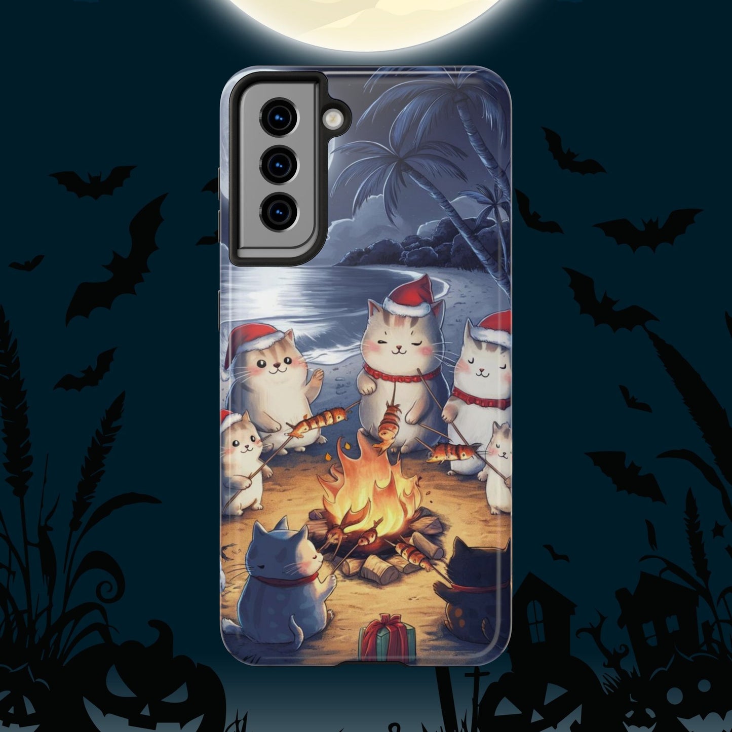 Meowmas Magic Wireless Charging Support Tough Case