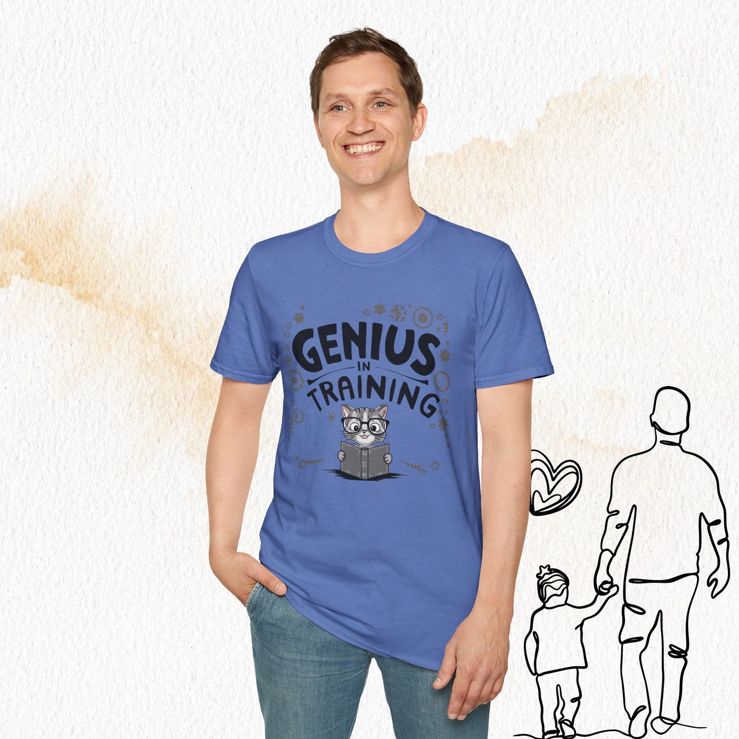 Genius In Training Cotton Men T-Shirt