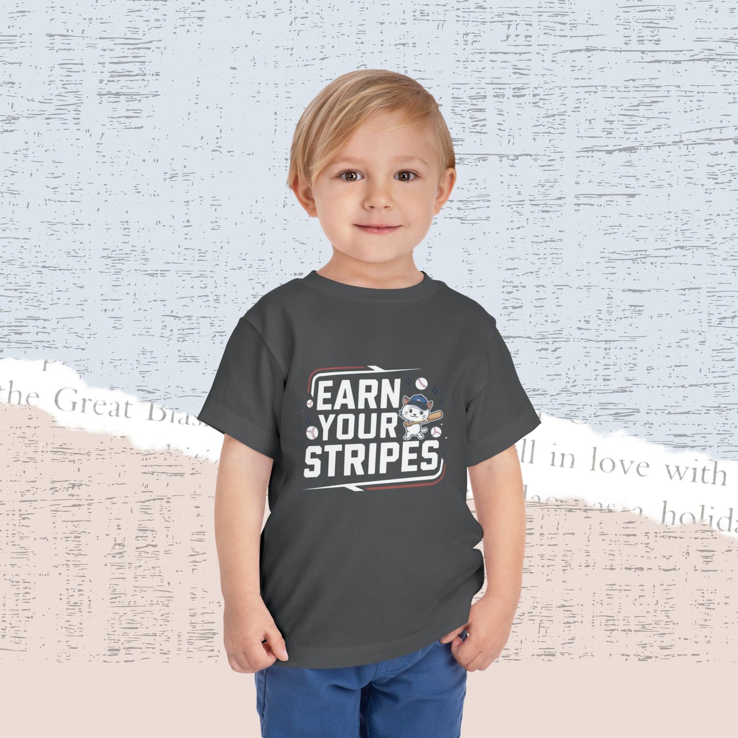Earn Your Stripes Toddler Cotton T-Shirt