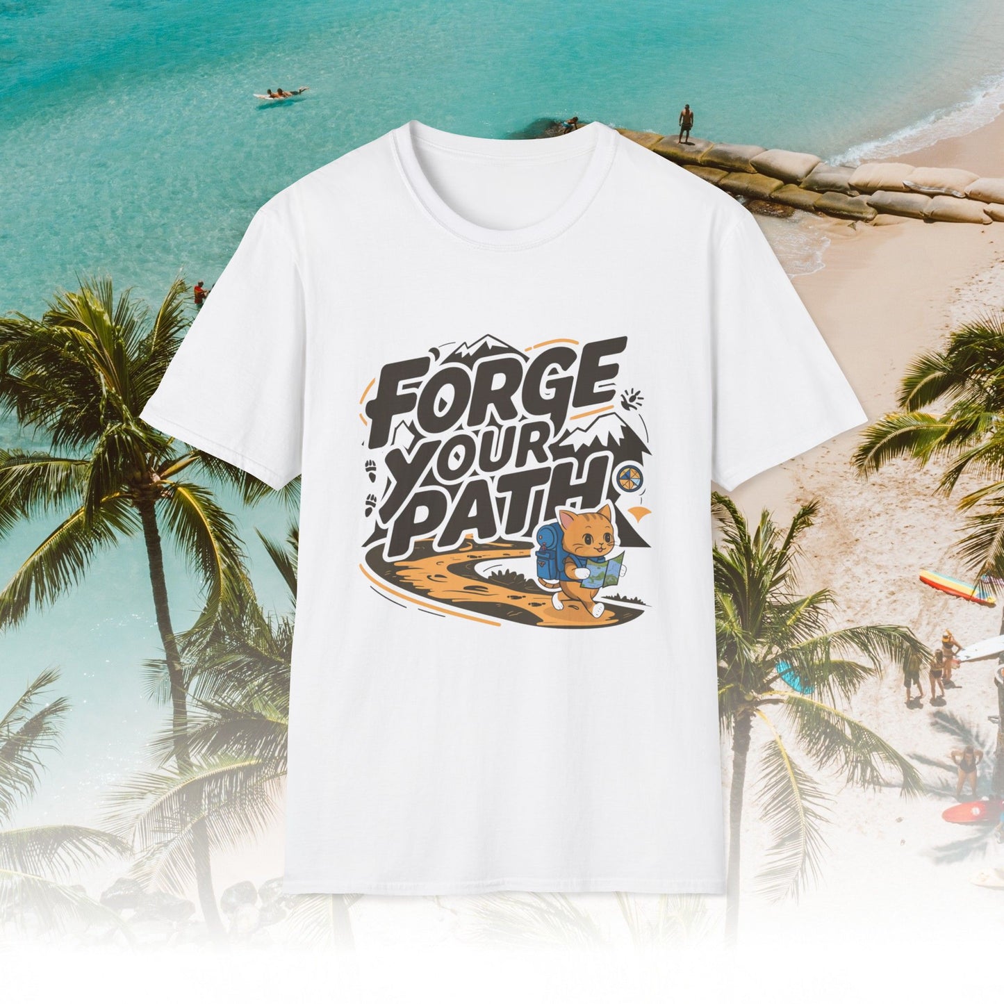 Forge Your Path Unisex Softstyle Travel Lover Cotton T-Shirts