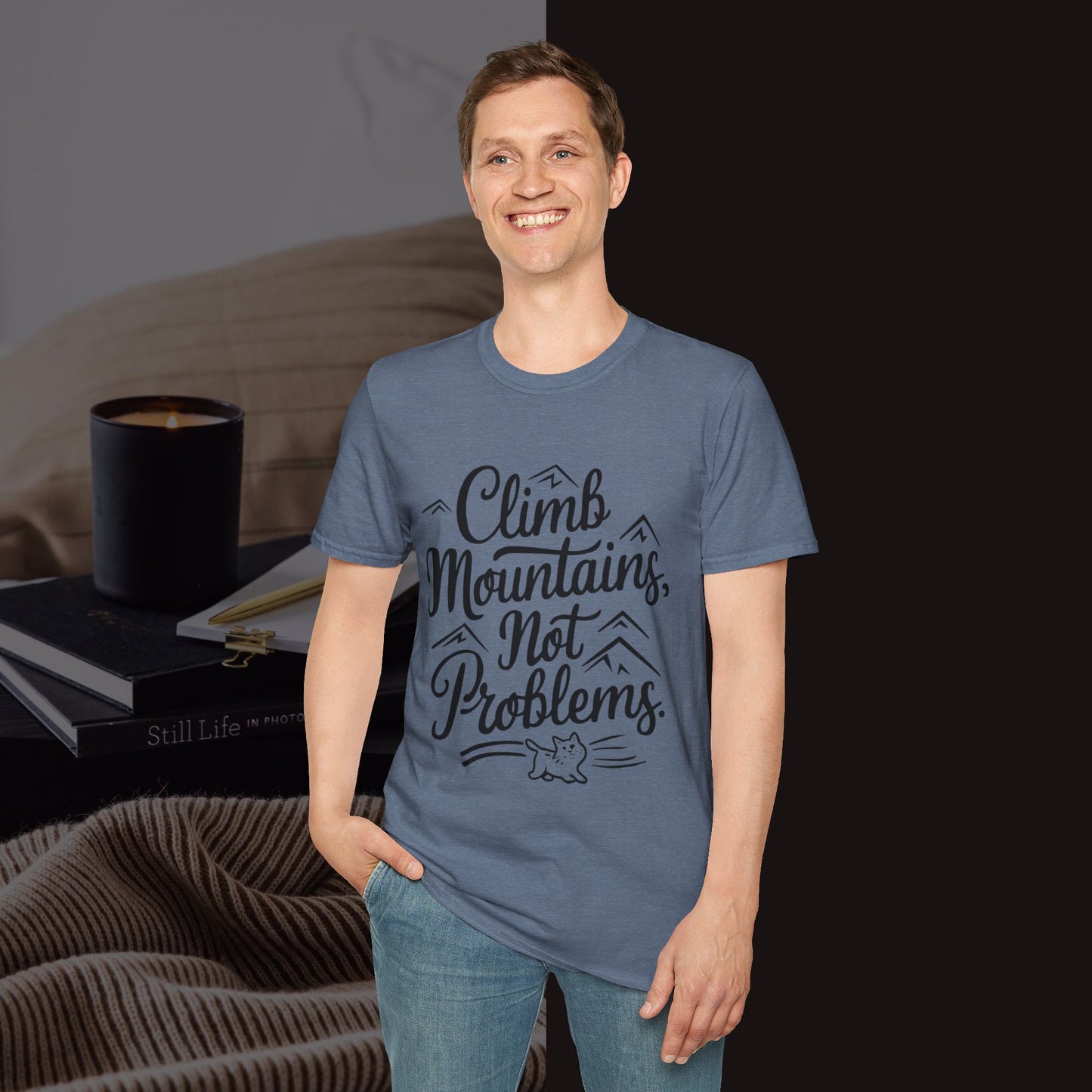 Climbing Mountain Cotton Men tee