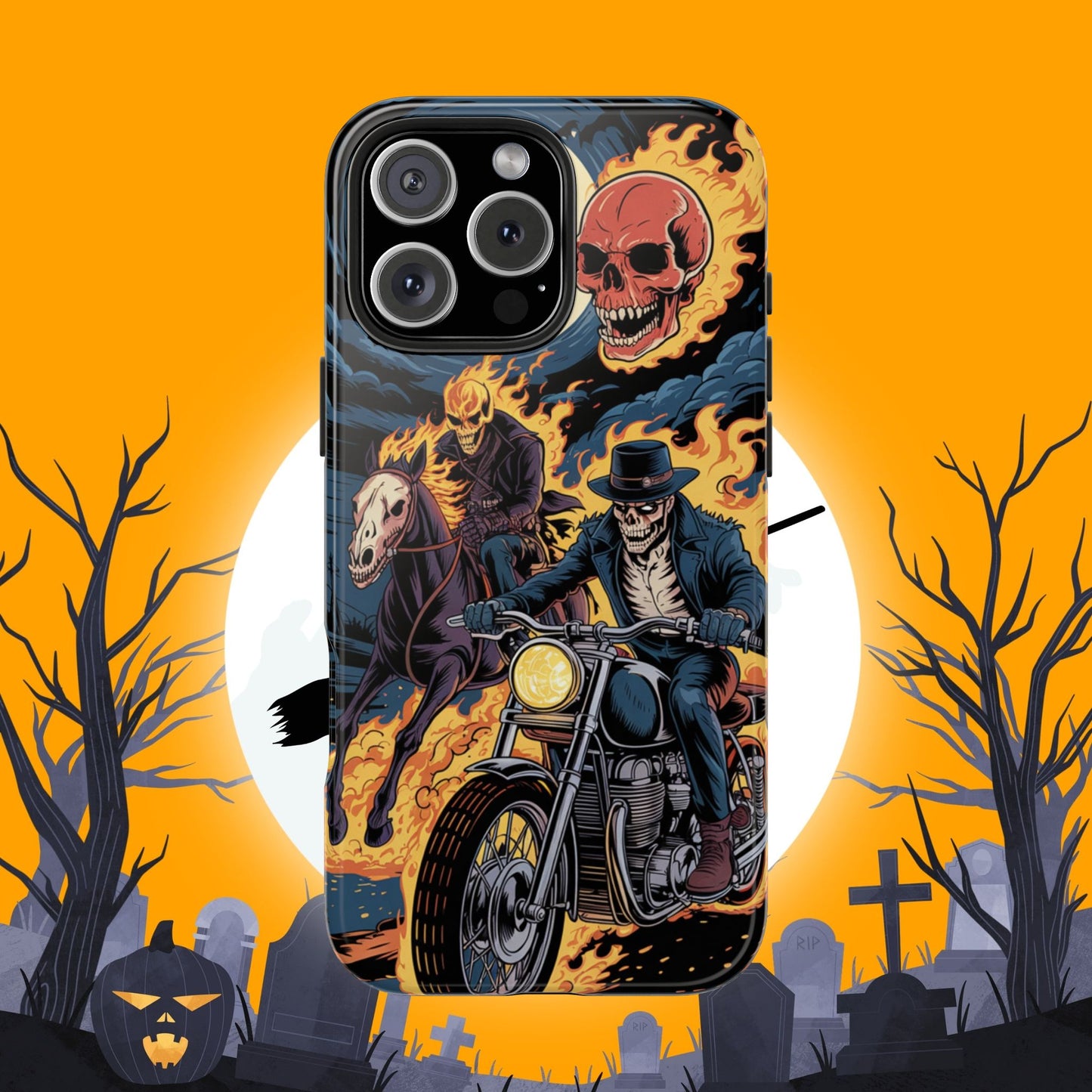 Ghost Rider Wireless Charging Support Tough Case