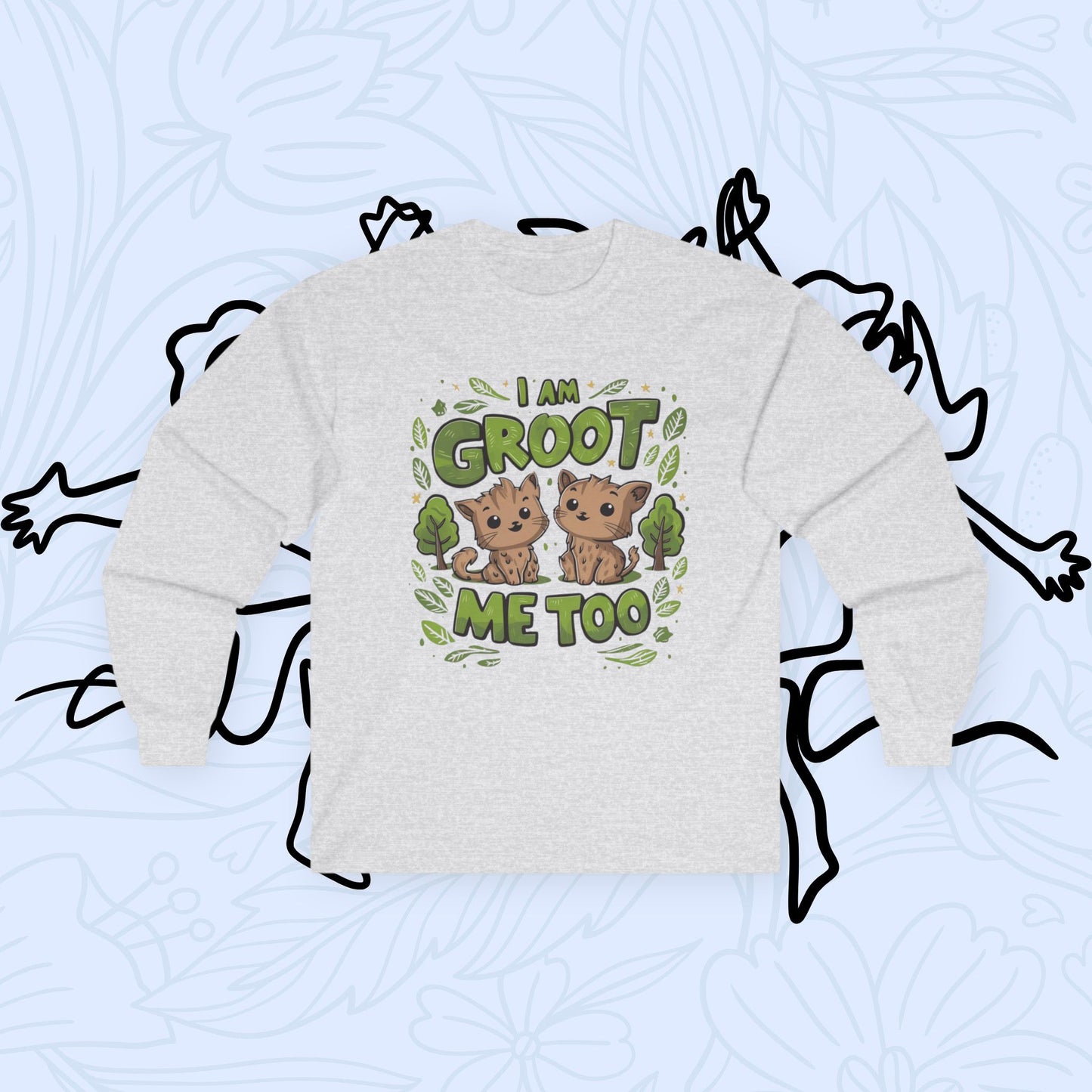 I am Groot Me Too Cotton Long Sleeve Tshirt