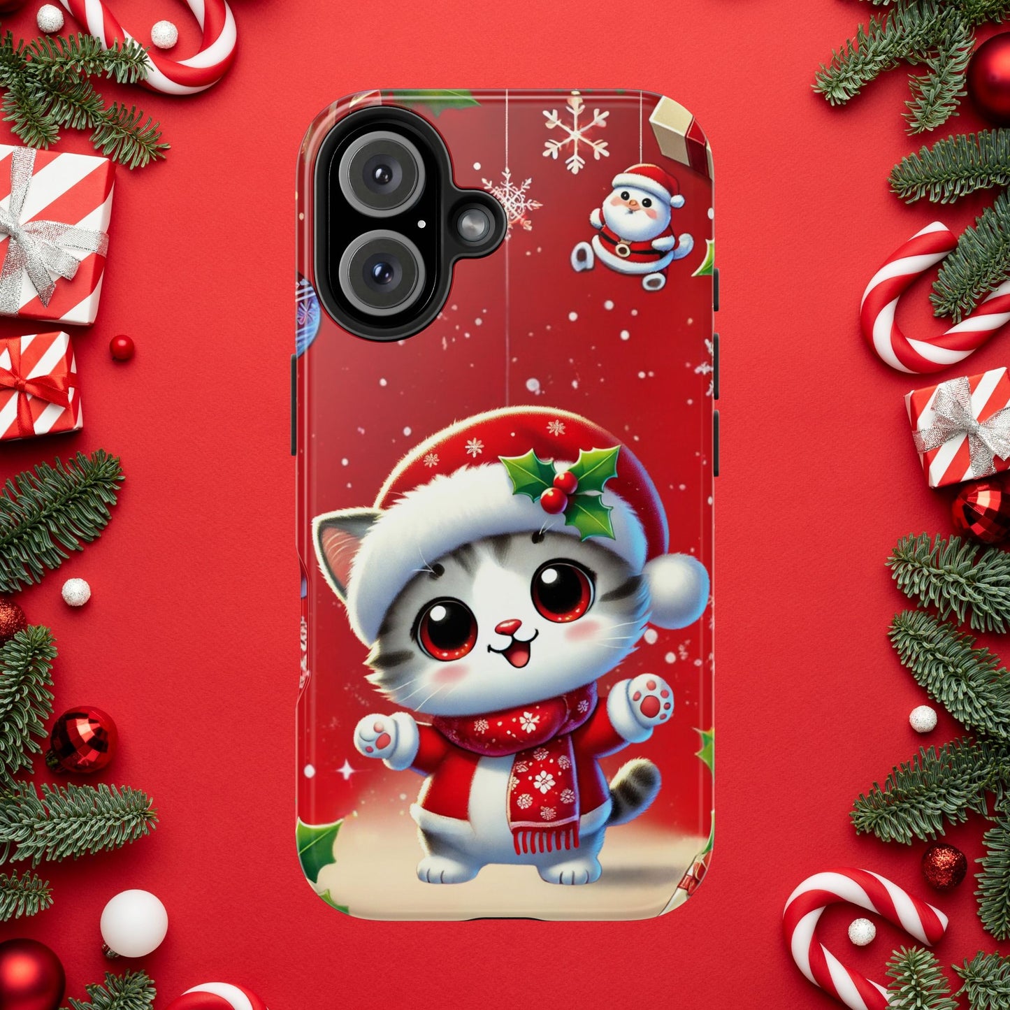 Purrfect Wishes Wireless Charging Support Tough Case
