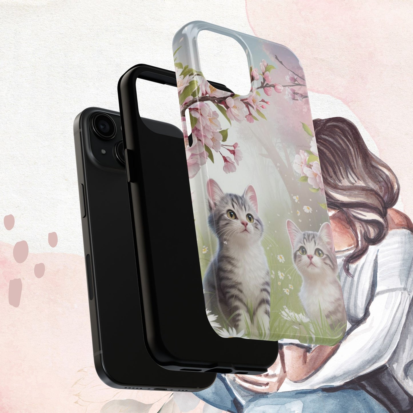 Lavender Lullaby Wireless Charging Support Tough Case