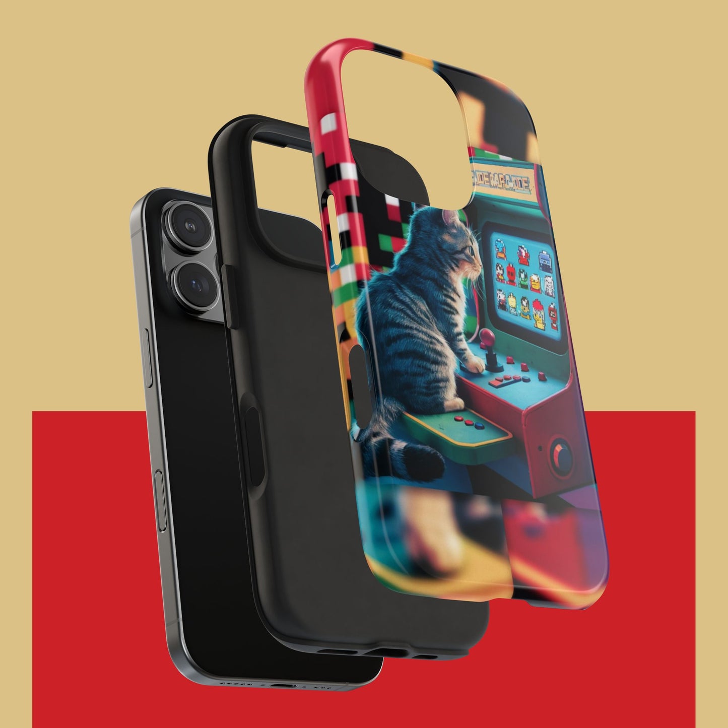 Meowstalgia Wireless Charging Support Tough Case.