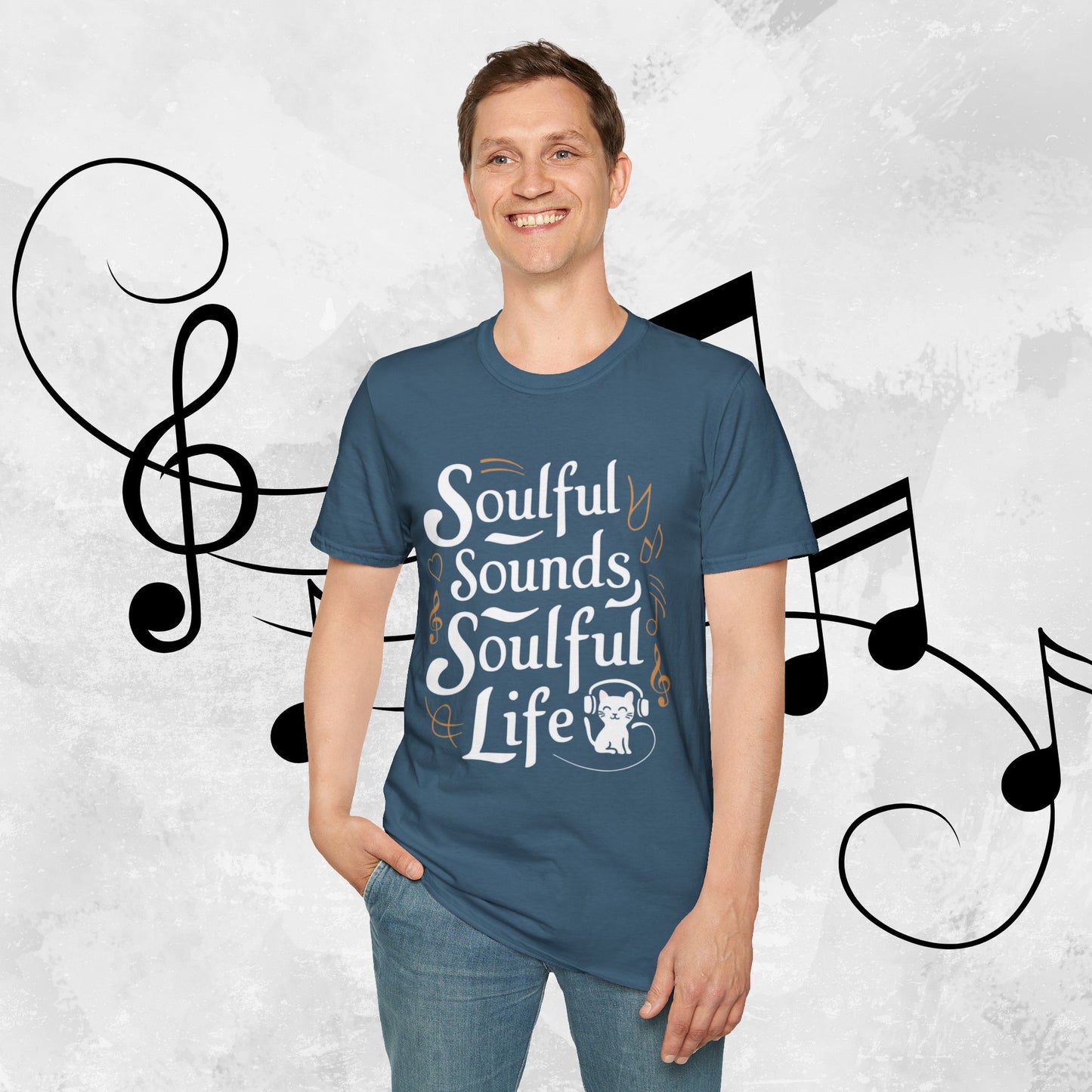 Soulful Sound Soulful Life Cotton Men Tshirt