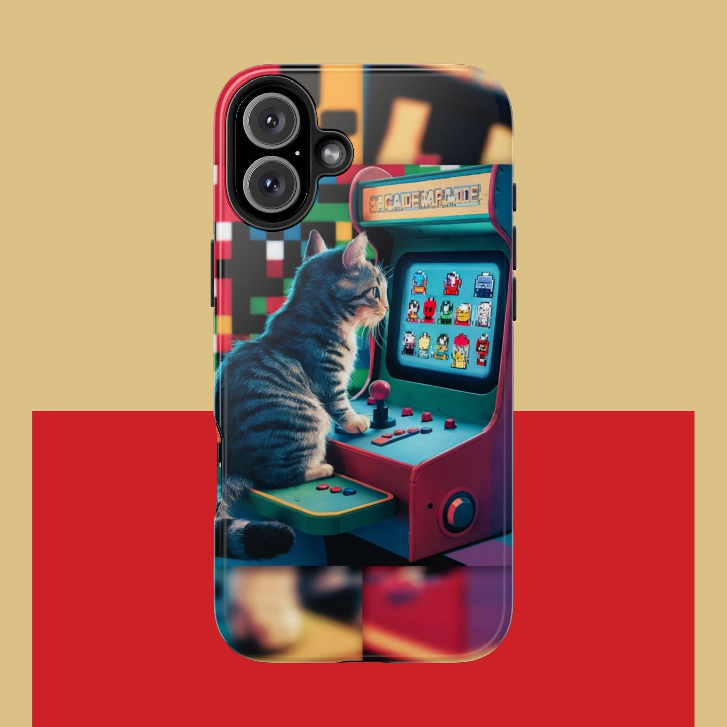 Meowstalgia Wireless Charging Support Tough Case.