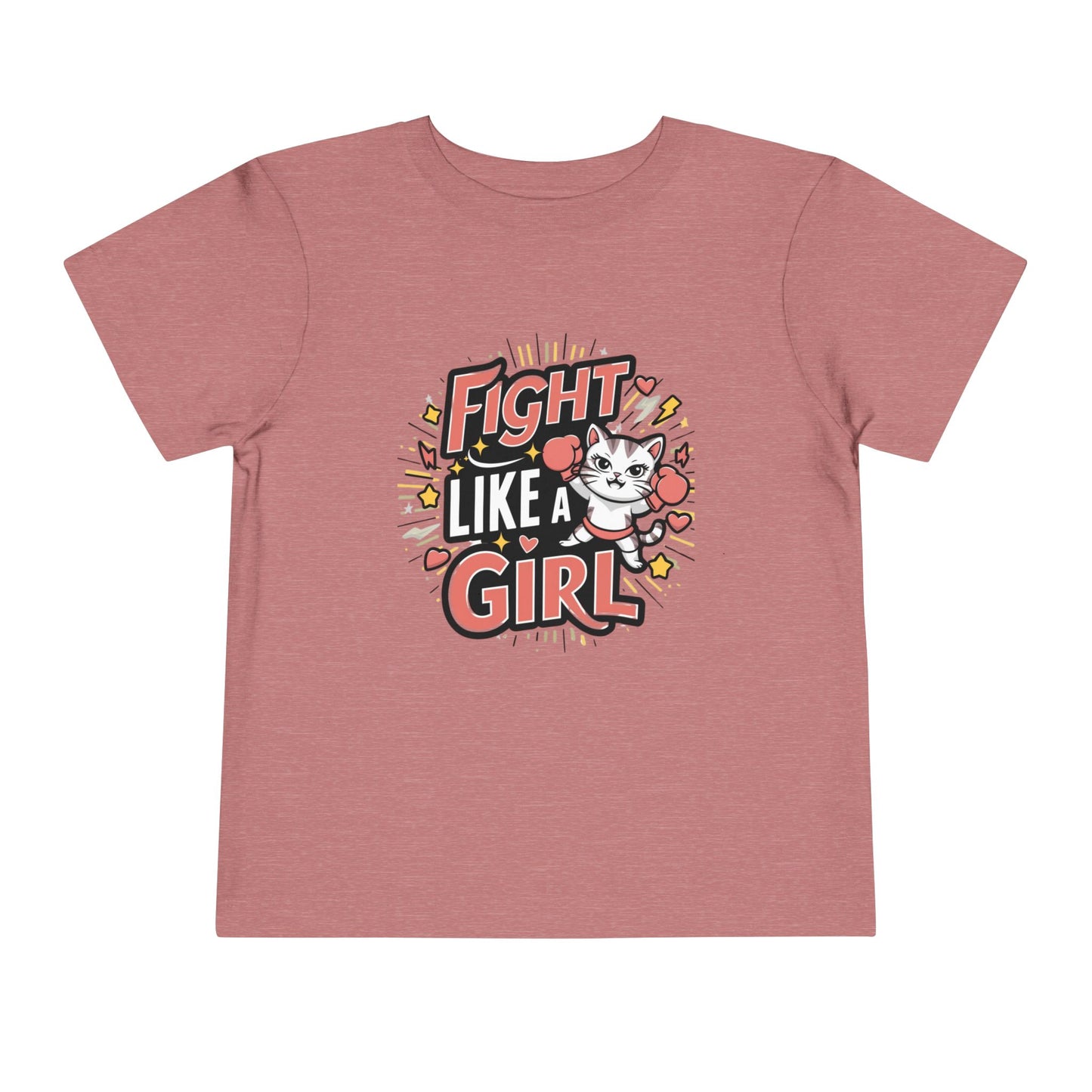 Fight Like Girl Toddler Cotton T-Shirts