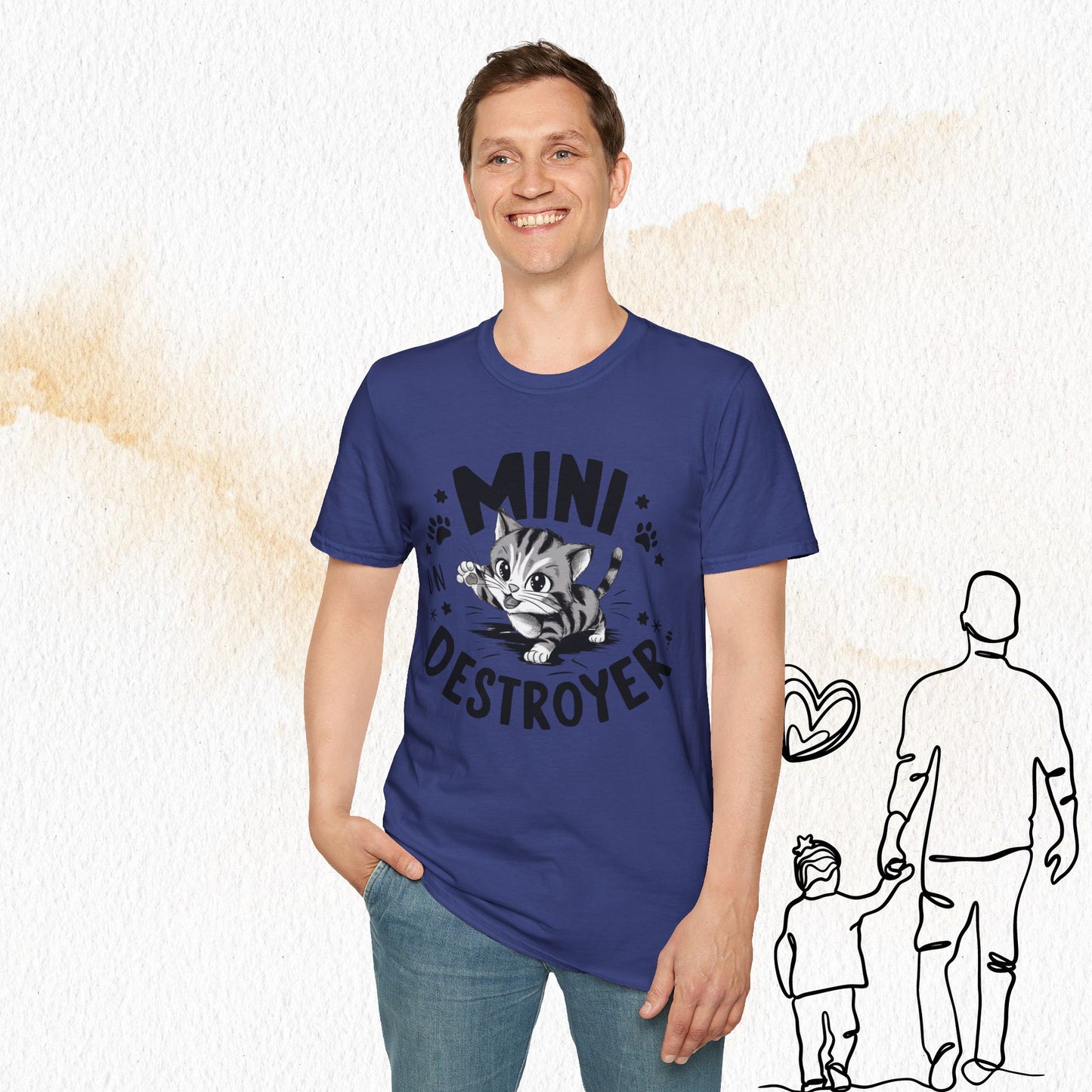 Mini Destroyer Cotton Men T-Shirt