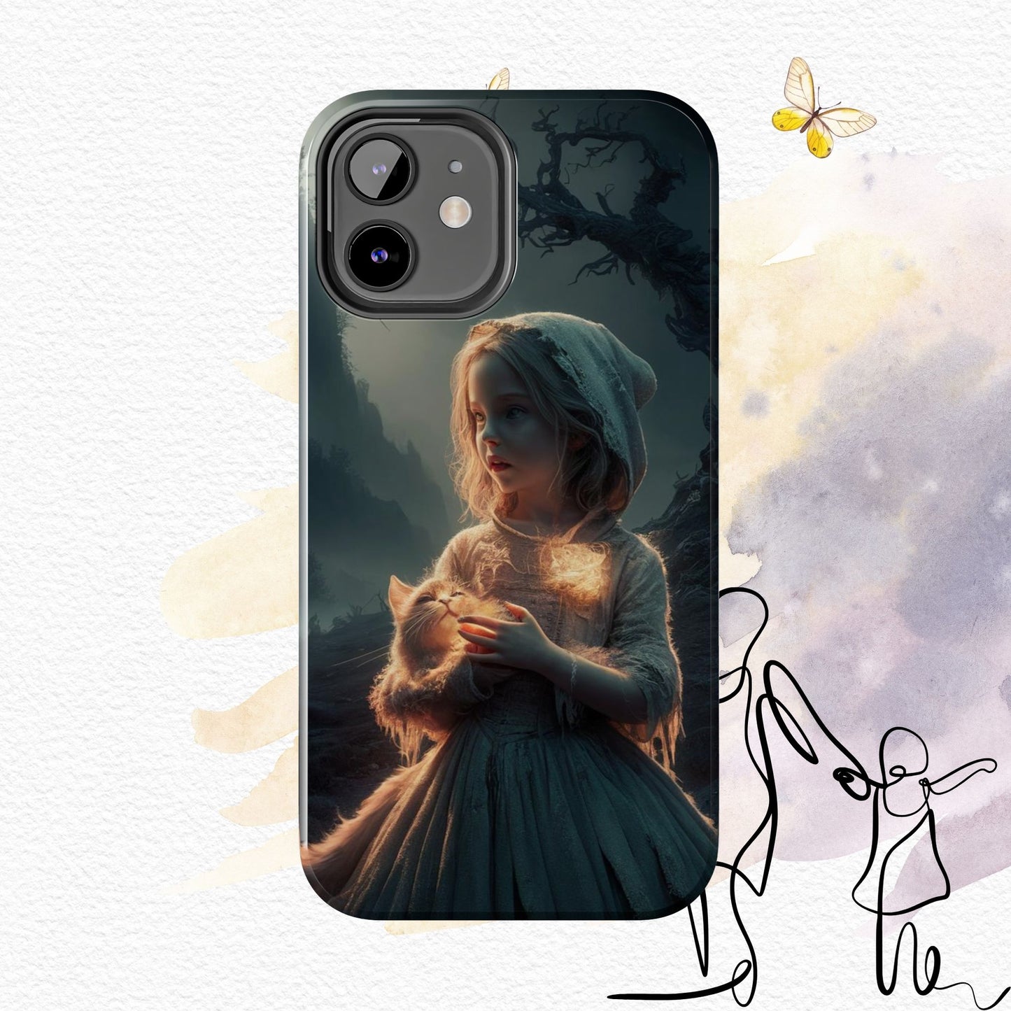 Glitter Guardian Wireless Charging Support Tough Case