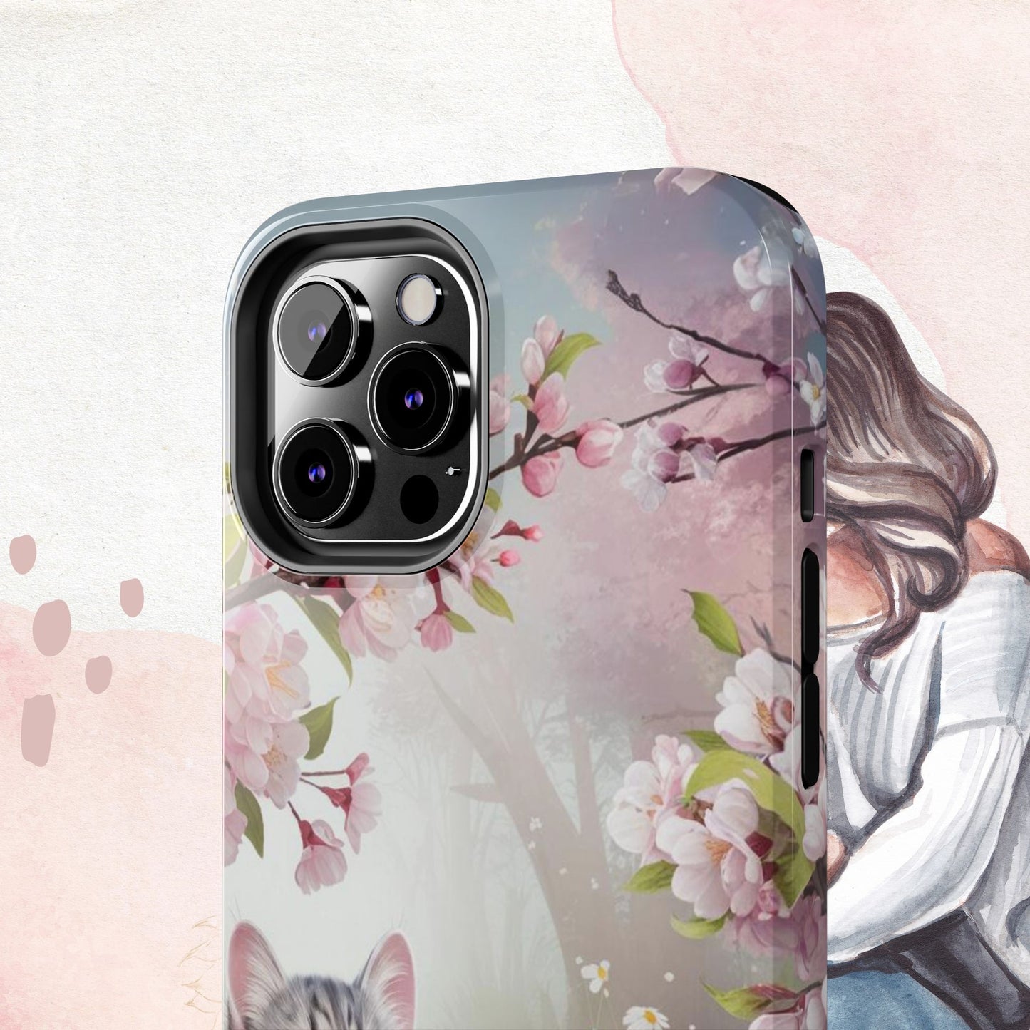 Lavender Lullaby Wireless Charging Support Tough Case