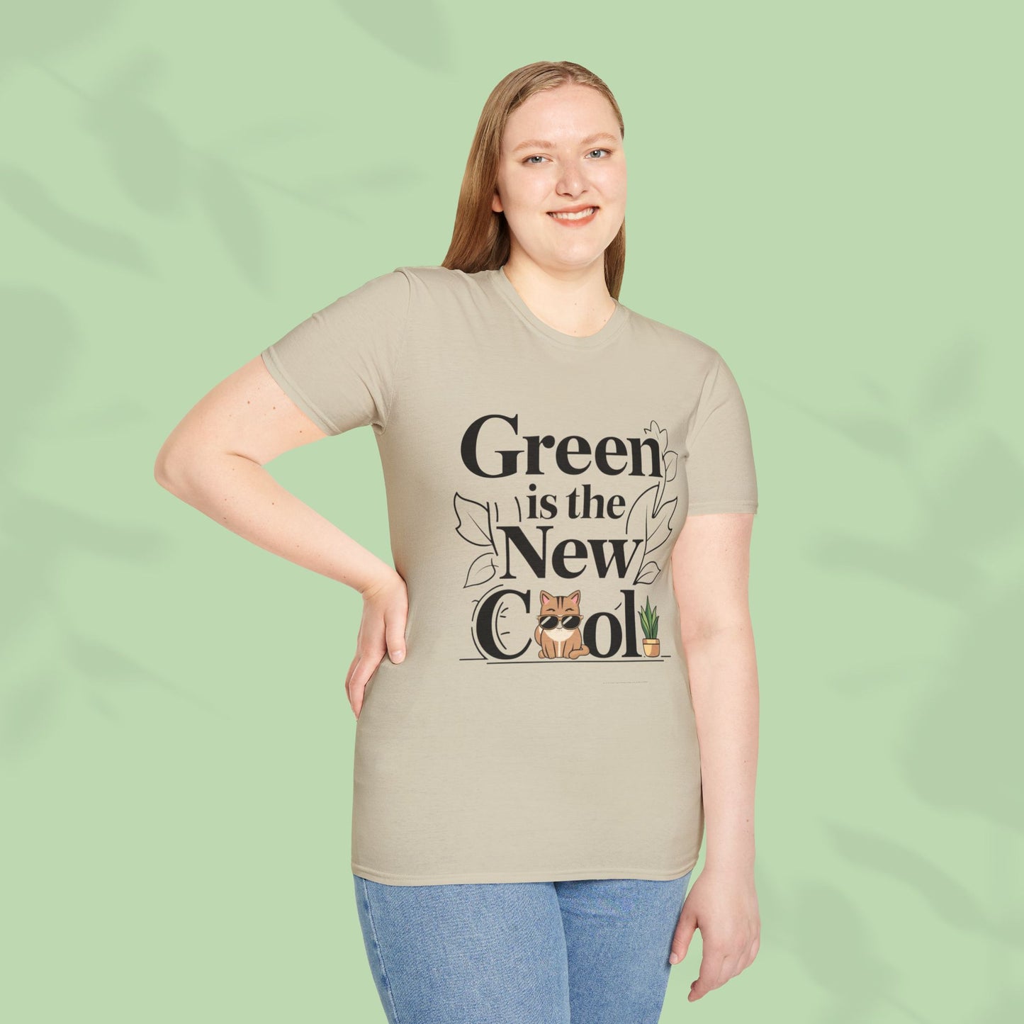 Green Is The New Cool Cotton T-Shirt