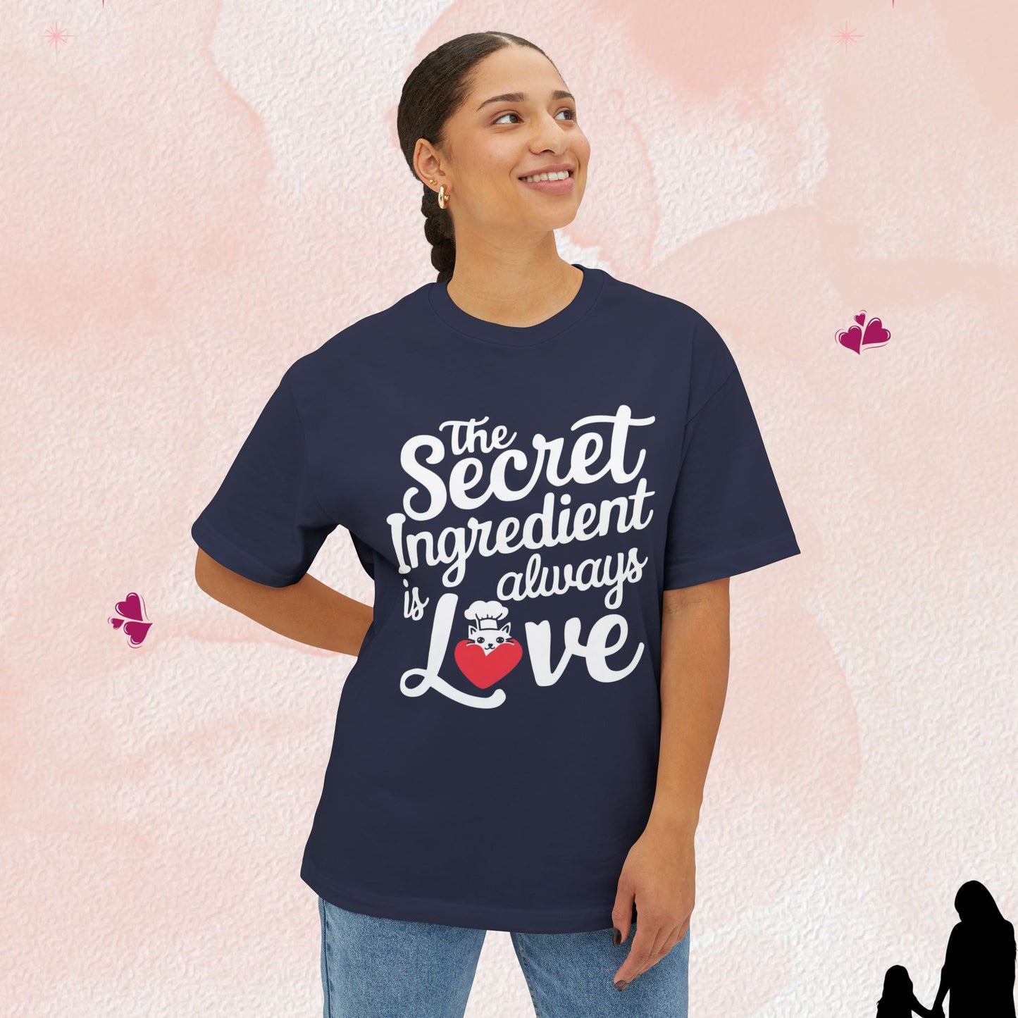Secret Ingredient Is Love Unisex Oversized Boxy Tshirts