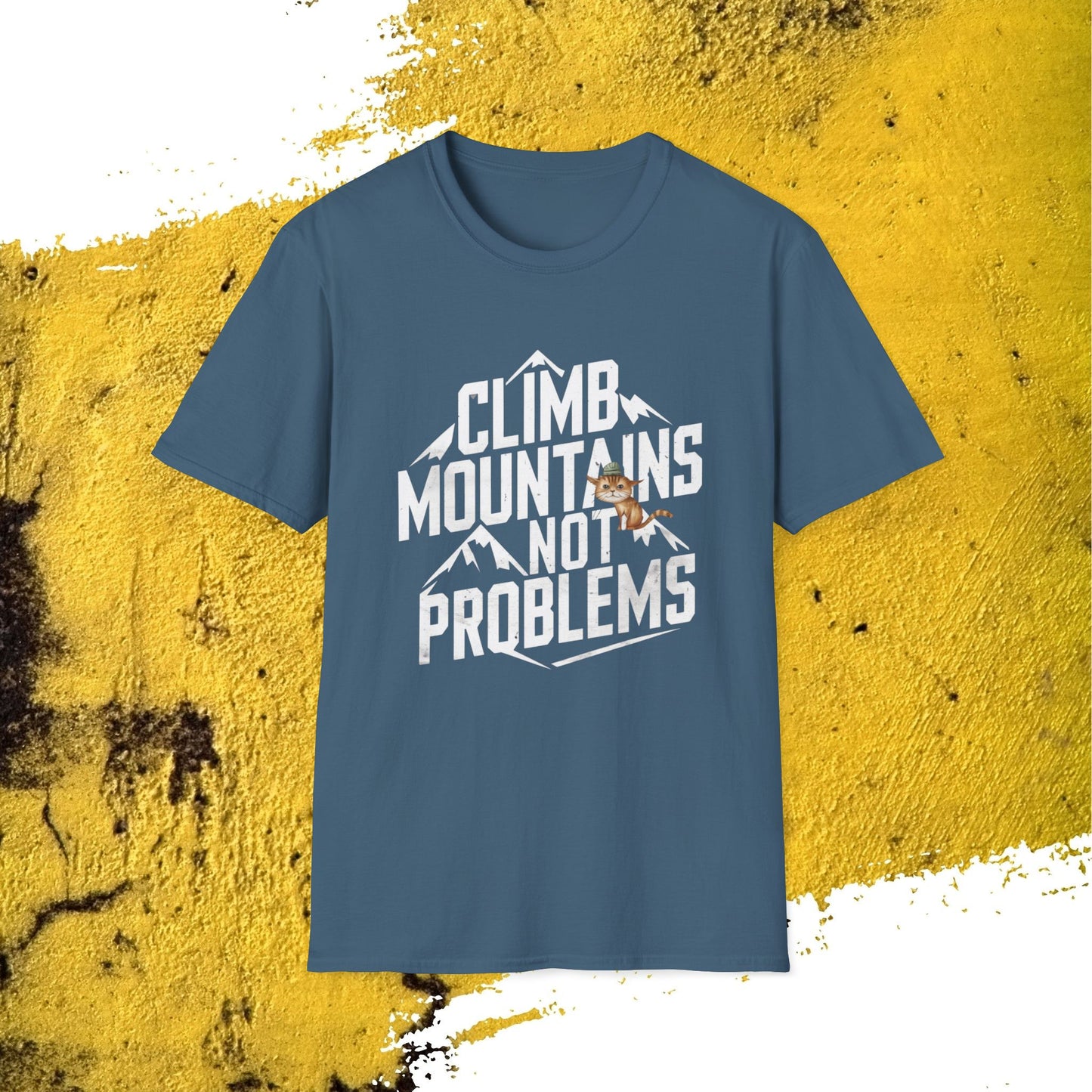 Climb Mountain Cotton Men T-Shirt