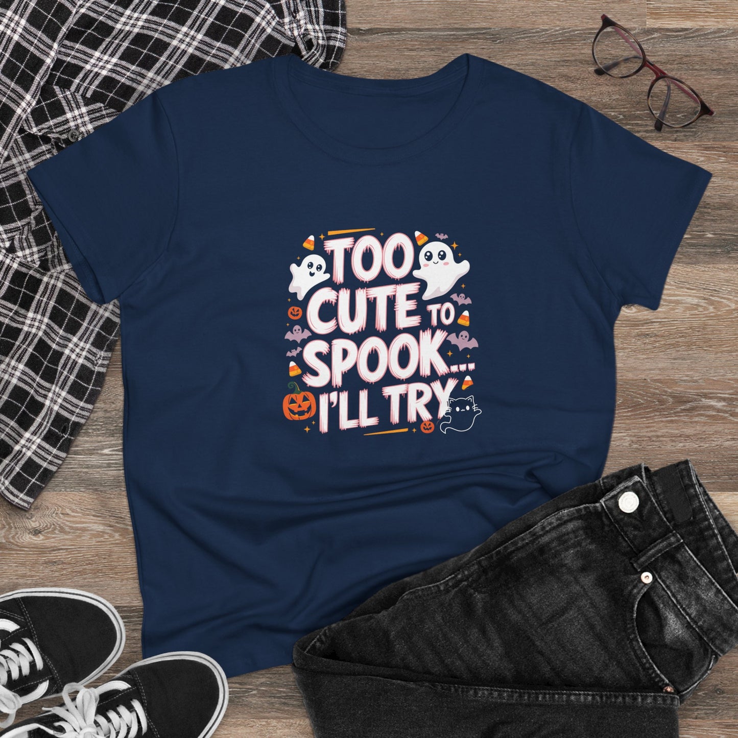 Spooky Delights Women Cotton Tshirt