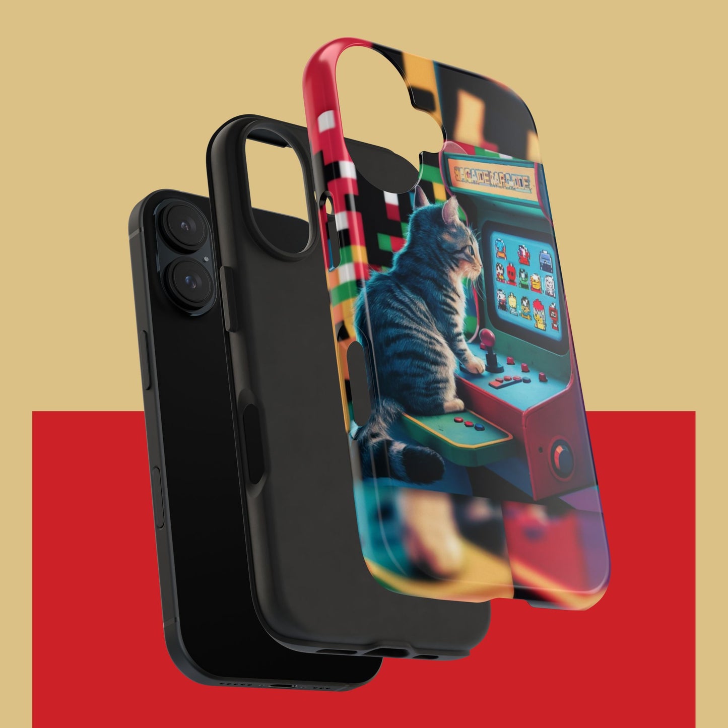 Meowstalgia Wireless Charging Support Tough Case.