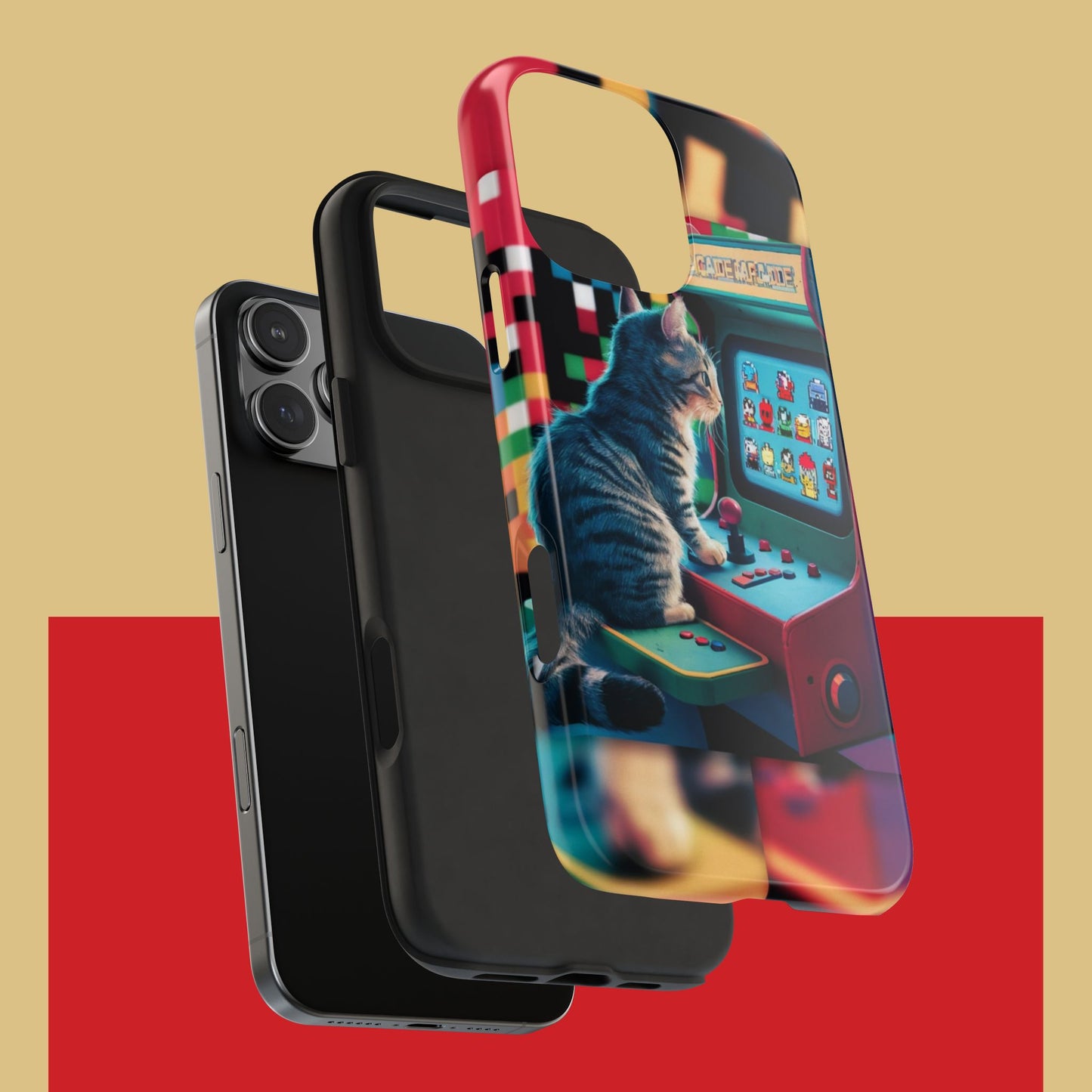 Meowstalgia Wireless Charging Support Tough Case.