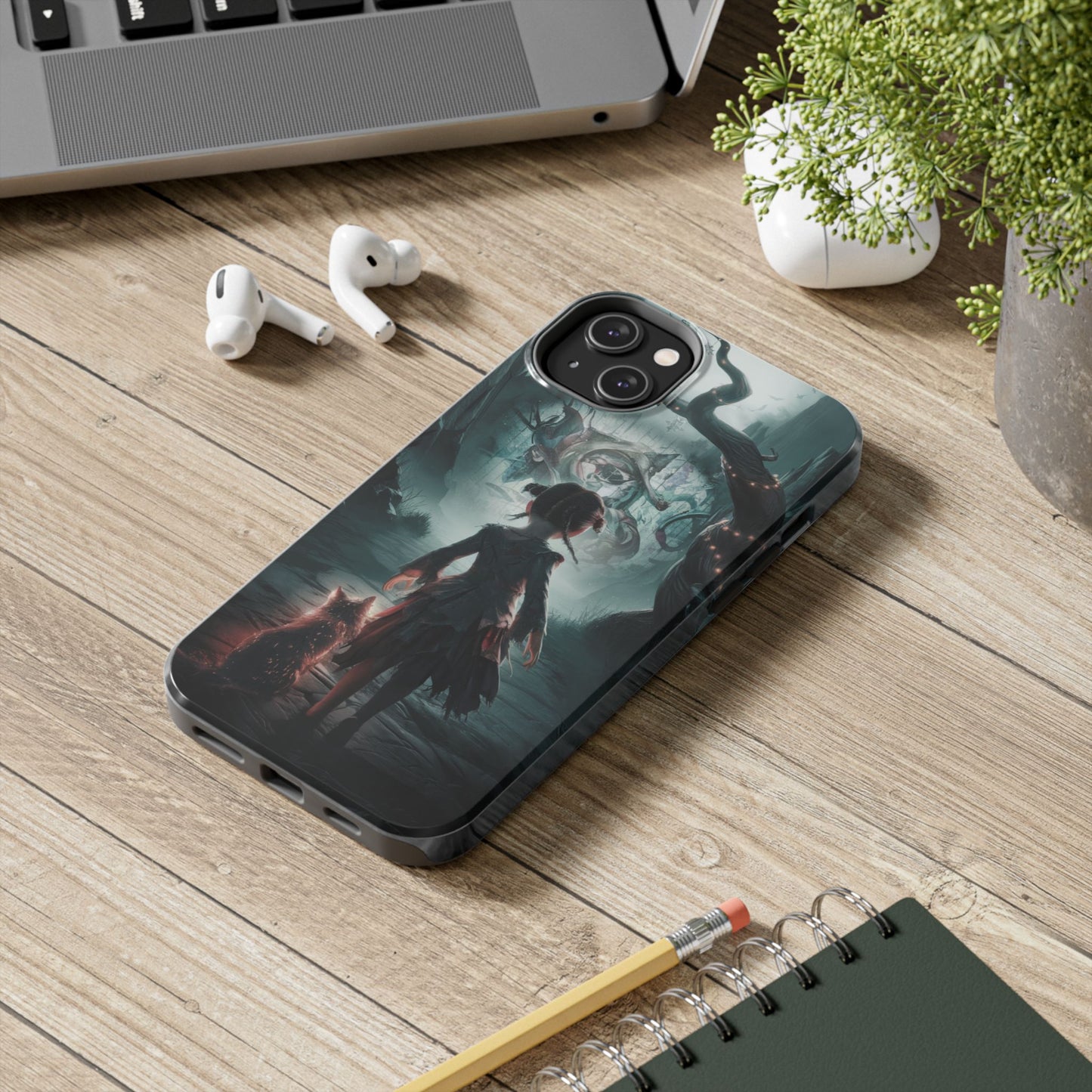 Feline Festivities Wireless Charging Support Tough Case.
