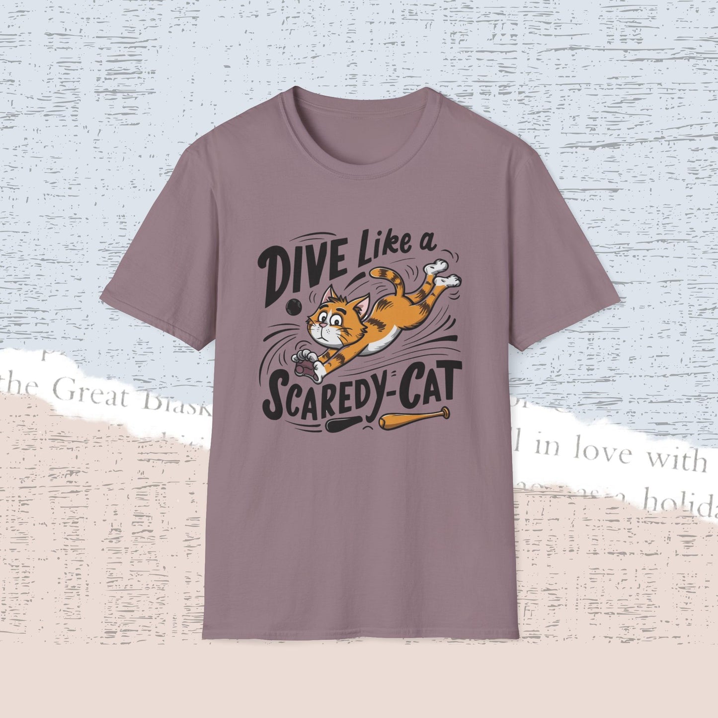 Dive Like Scaredy Cat Cotton Men Tee