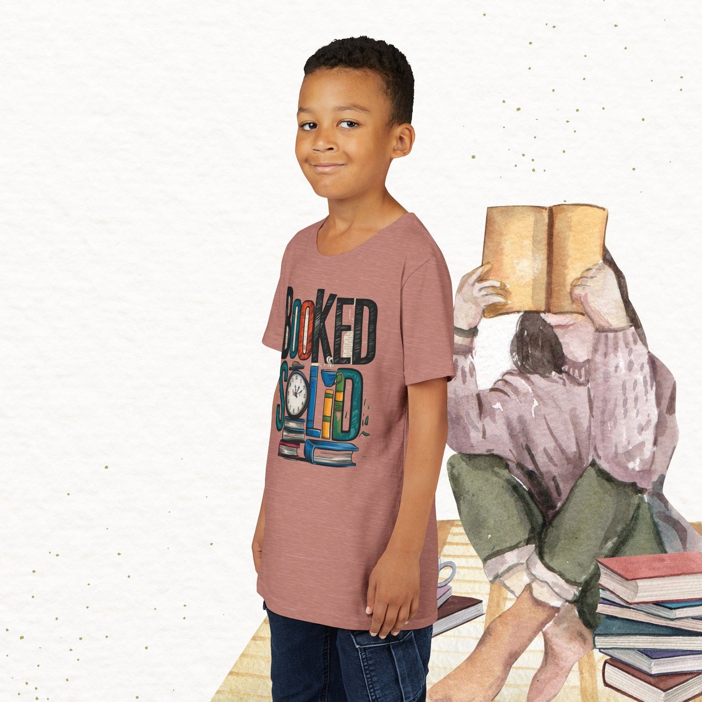 Booked Solid Youth Heavy Cotton T-Shirt