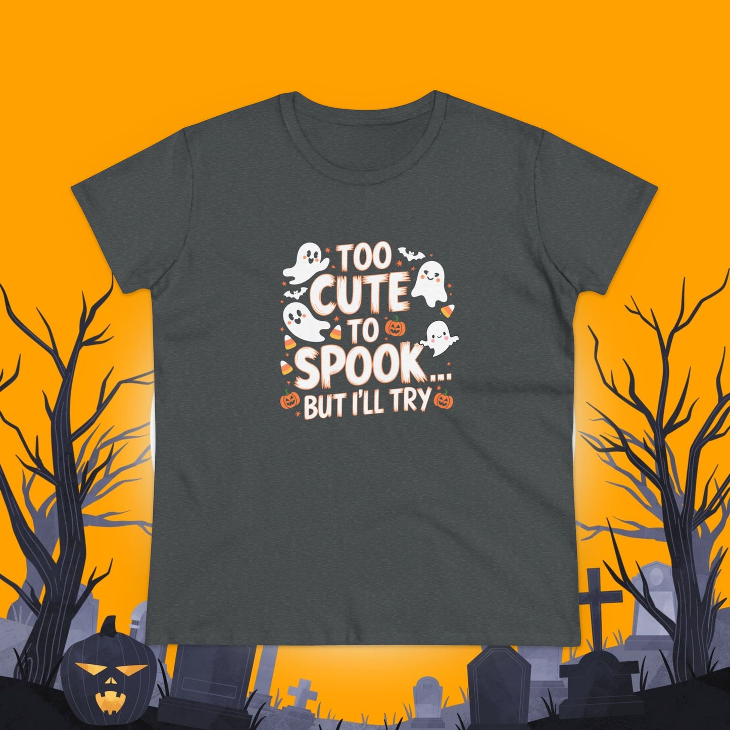 Creepy Cheers Women Cotton Tshirt