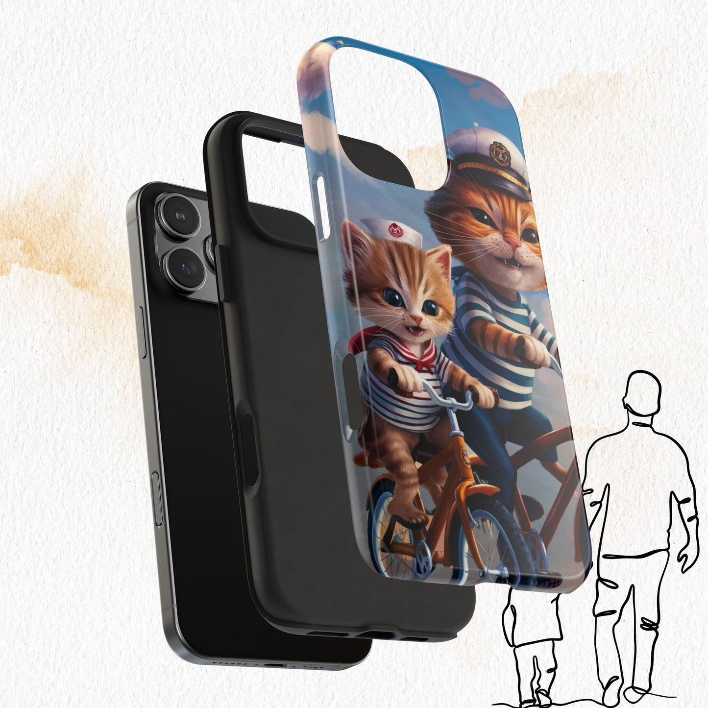 Nine Lives Wireless Charging Support Tough Case